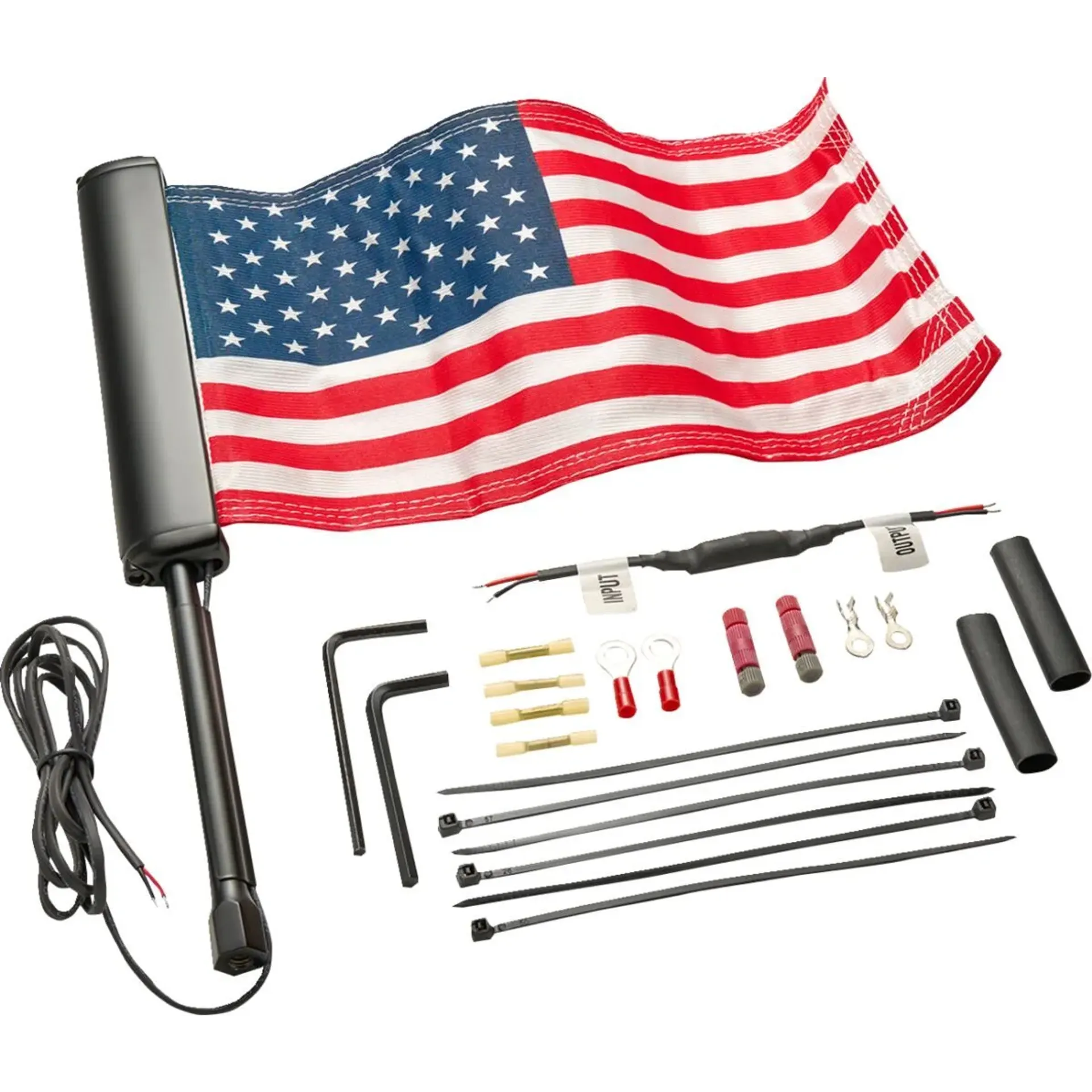 Flagpole blk led lighted with