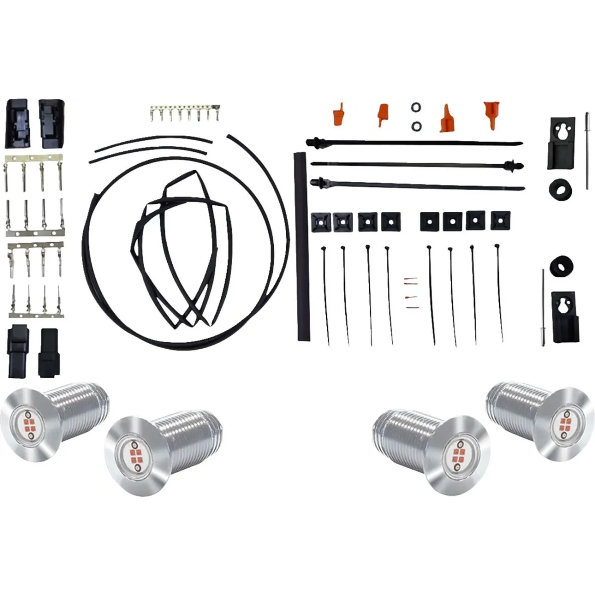 Brake Light Bag Bolts Lighting Bolts Silver