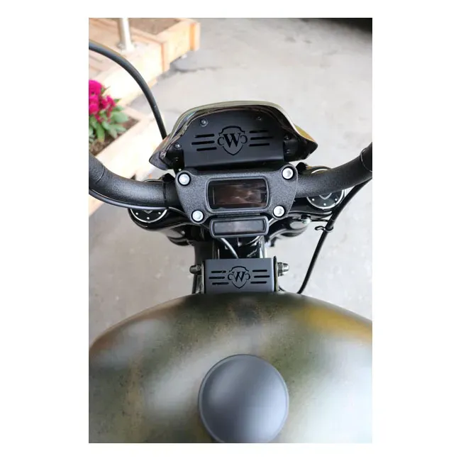 Cult-Werk, gas tank lift kit. Gloss black - Afbeelding 4