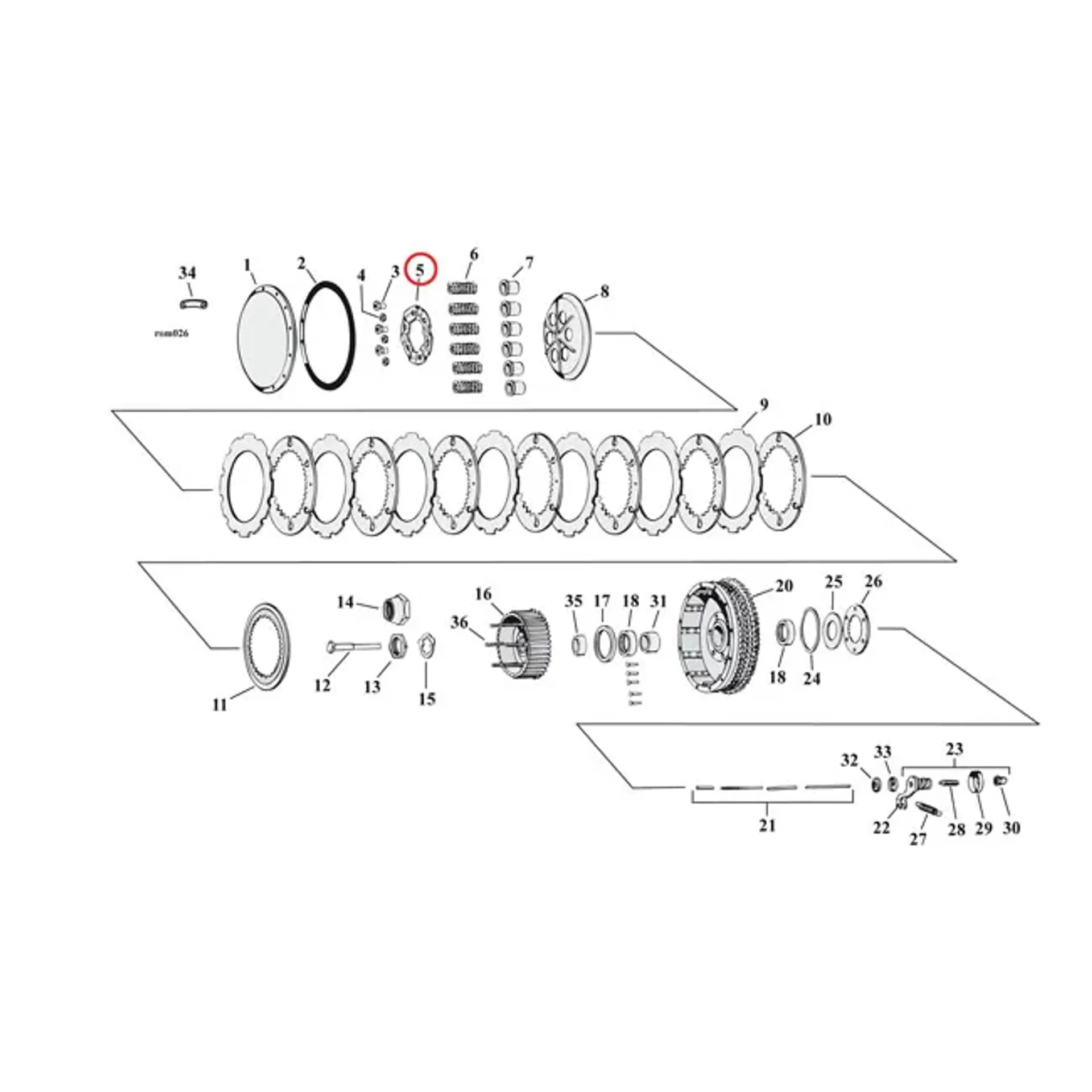 Pressure plate, clutch