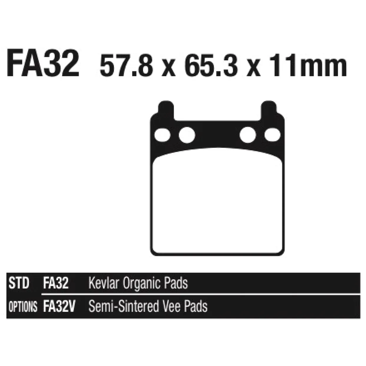 EBC Brake pads PM 162x2