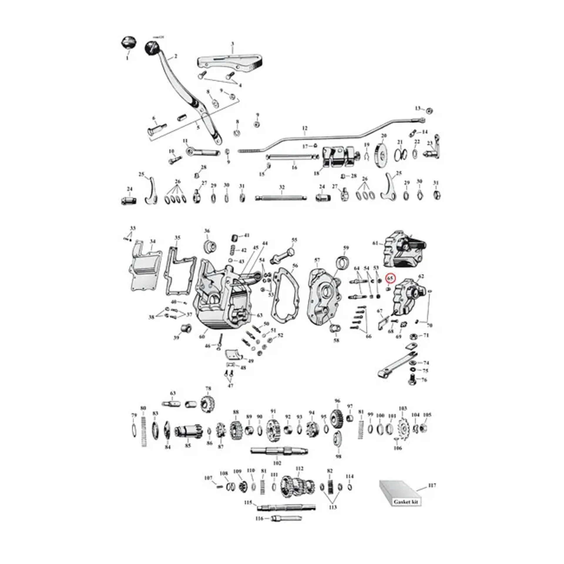 Pin, sprocket cover