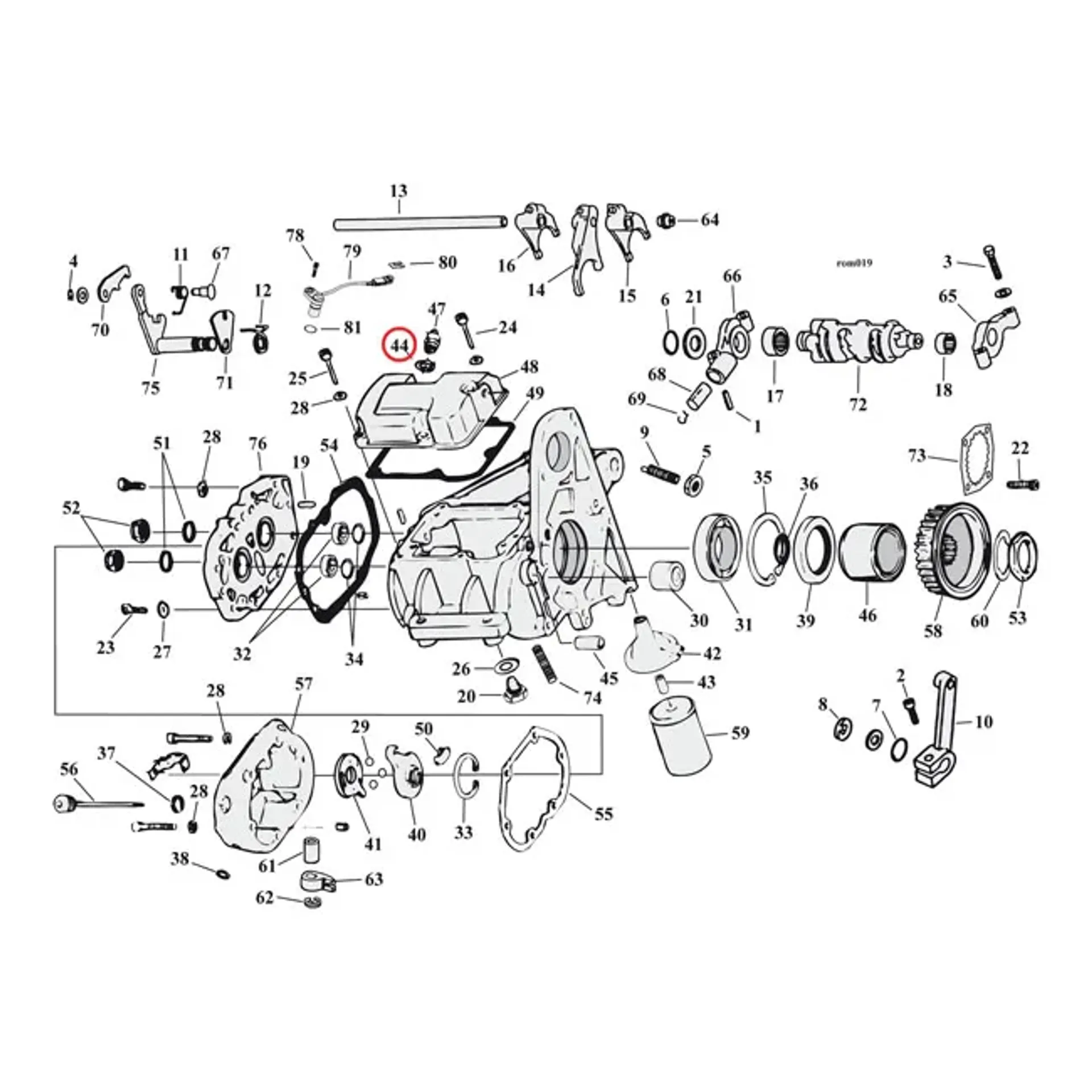 Cometic, O-ring neutral switch / oil pump / crankcase