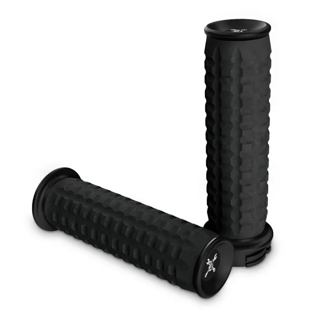 Burly, Reaper billet grip set. Black CC