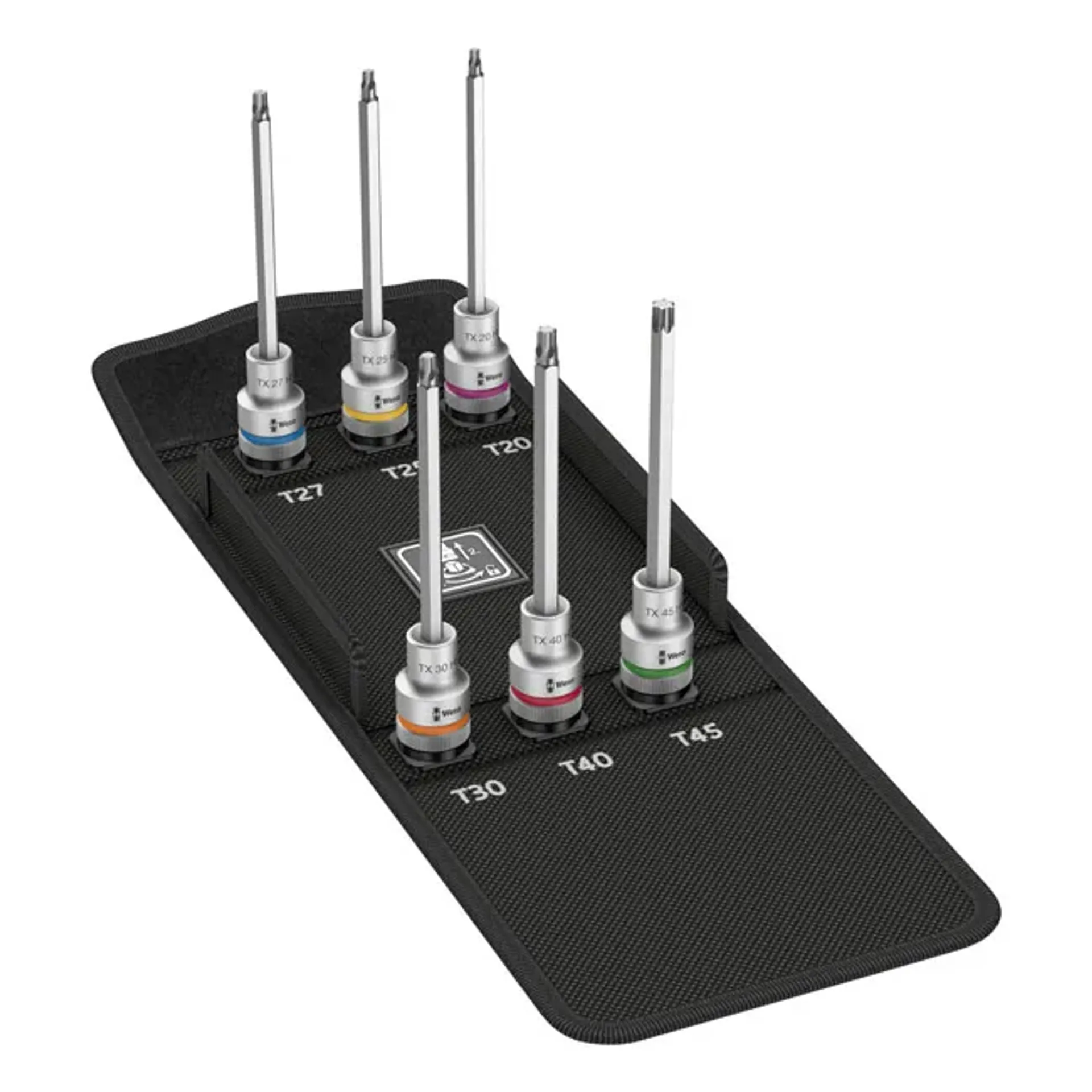 Wera Zyklop 1/2" drive extended Torx® socket bit set