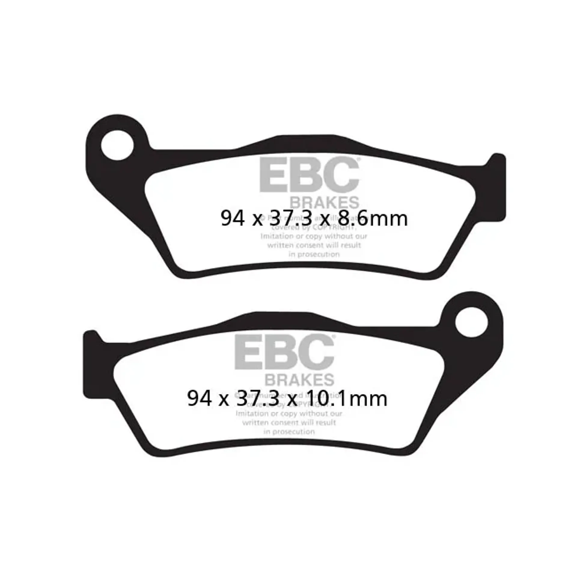 EBC V-pad Semi Sintered brake pads