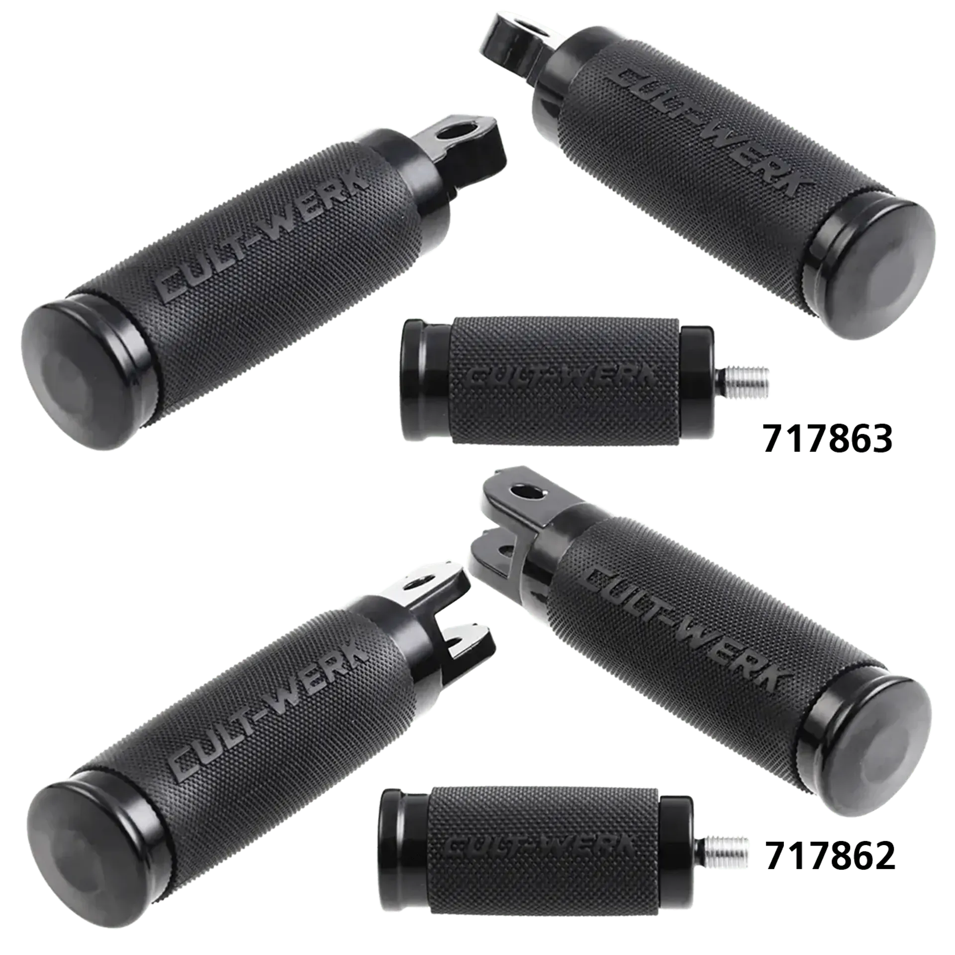 Foot Pegs DR Racing Black STD Male Mount