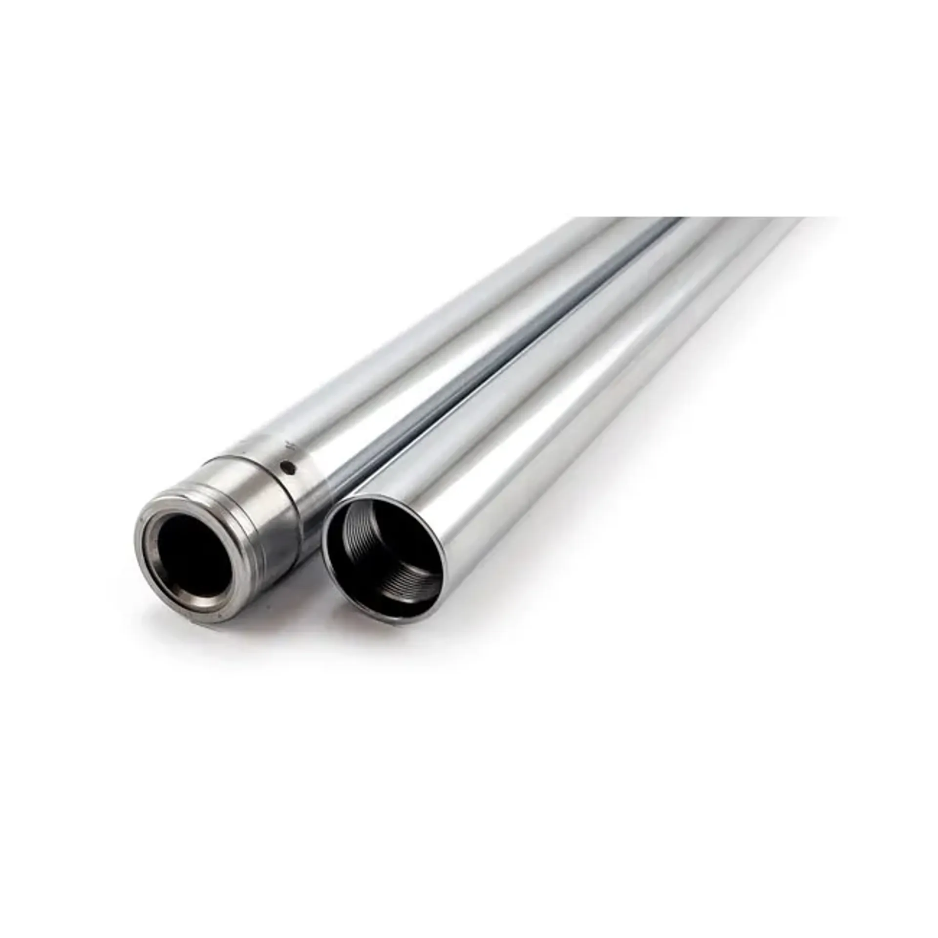 Fork tubes 39mm, 29-3/8". show chrome