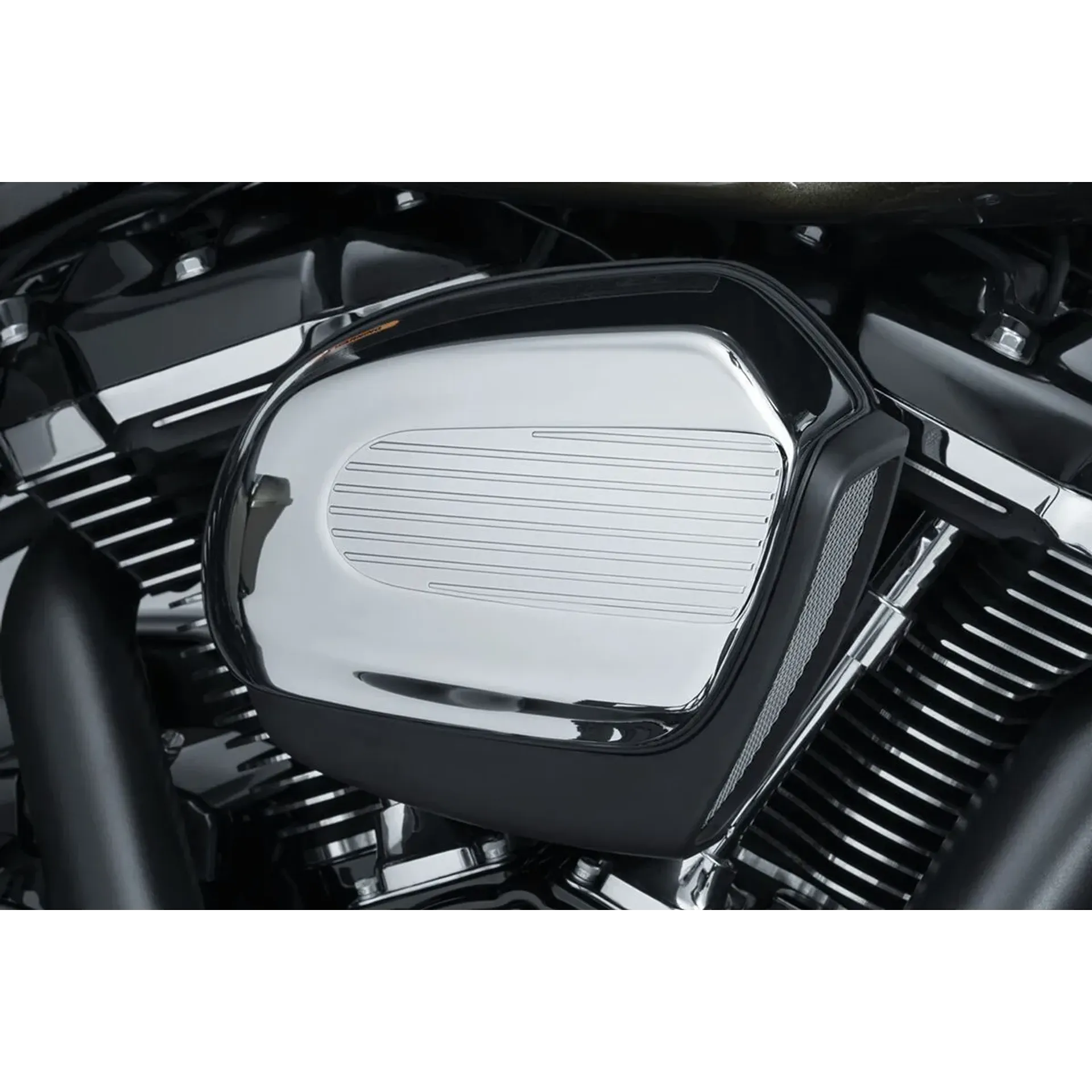 Air Cleaner Accent Finned Chrome
