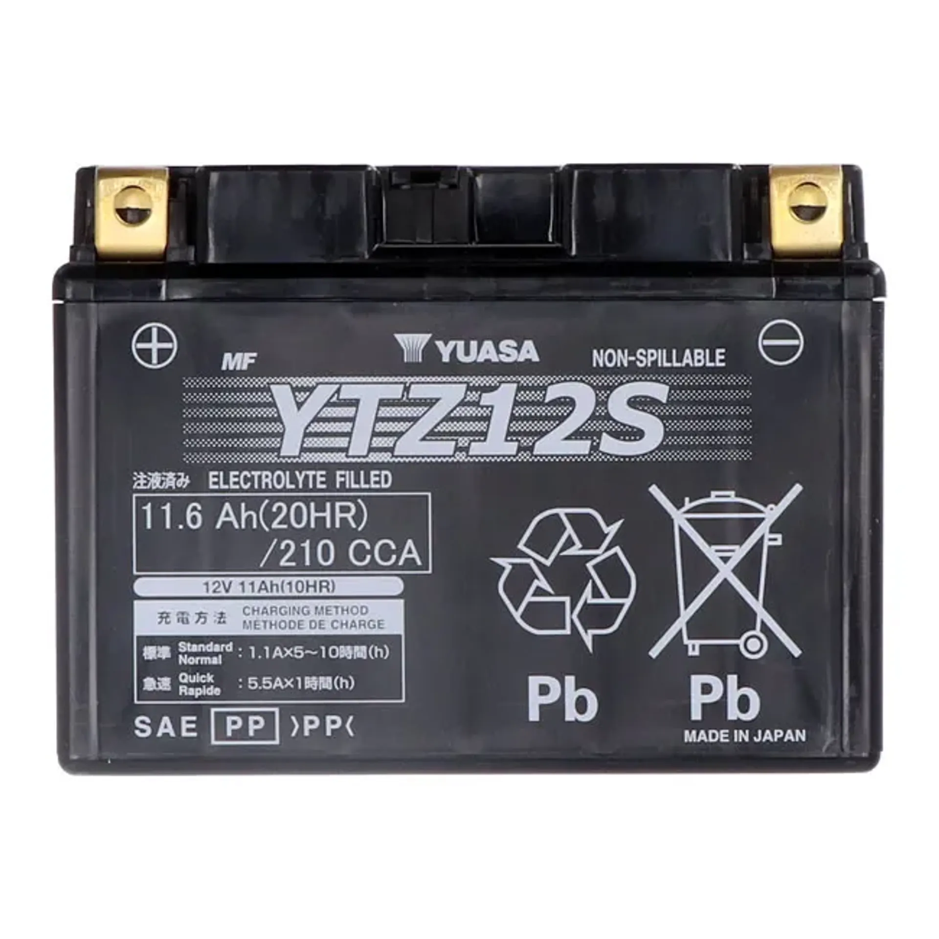 Yuasa, High performance AGM battery, YTZ12S