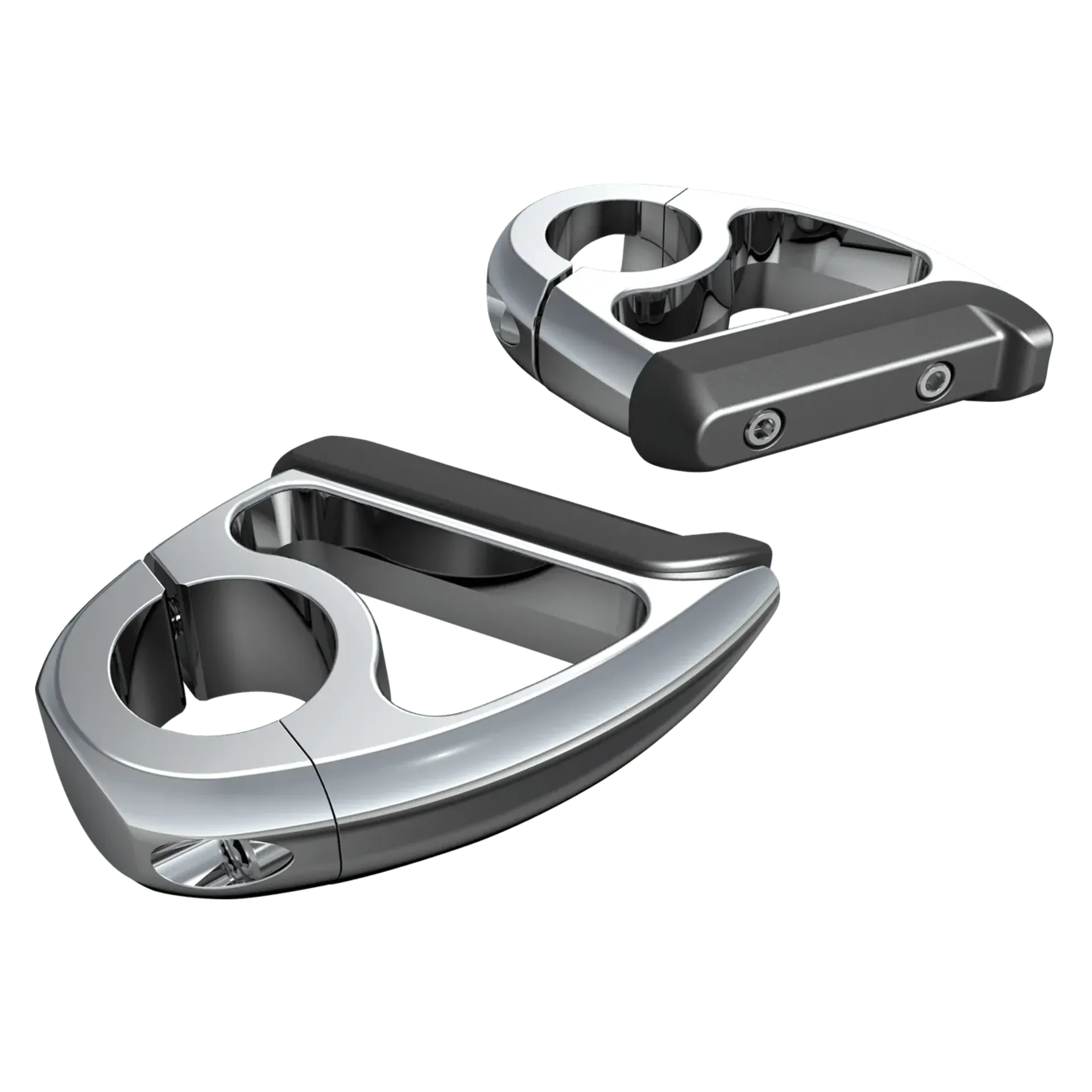 Chrome engine guard toe rests