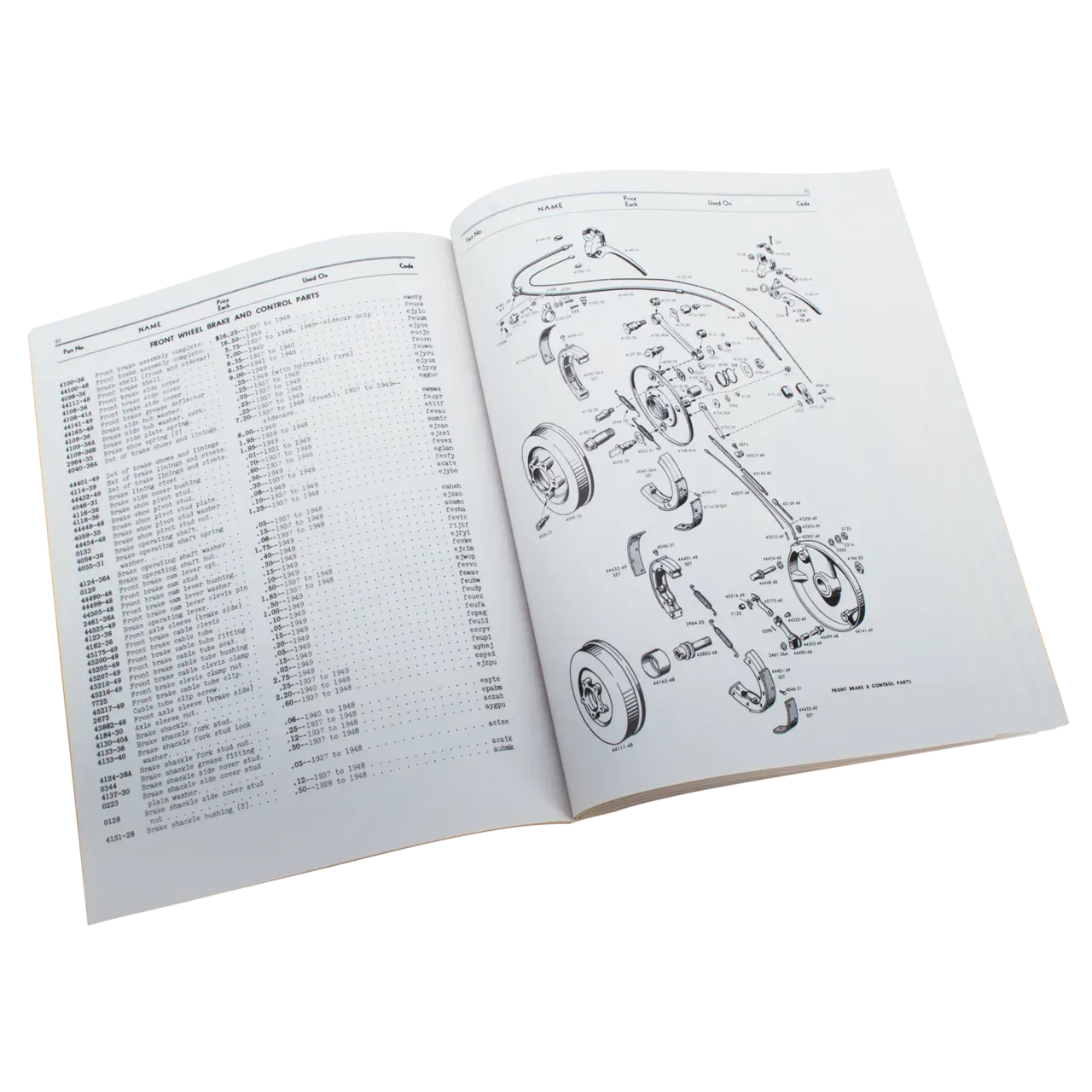 Catalog spare parts, 1937-49 EL/FL/UL - Afbeelding 2