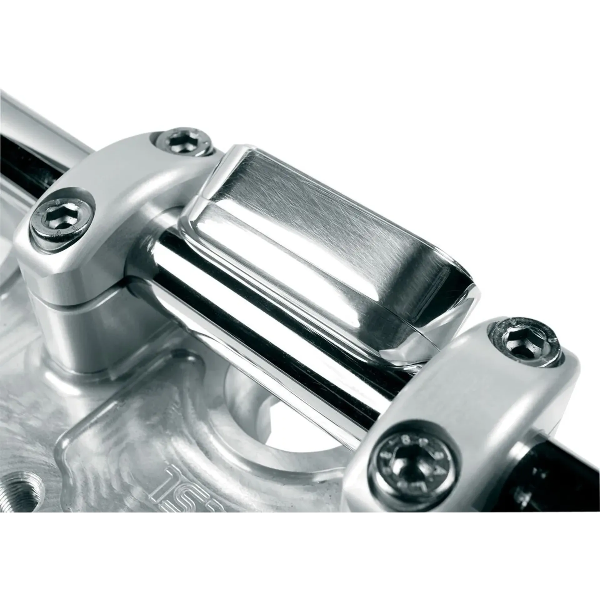 Handlebar Bracket Frame Polished With Indicator Lights For Motoscope Mini