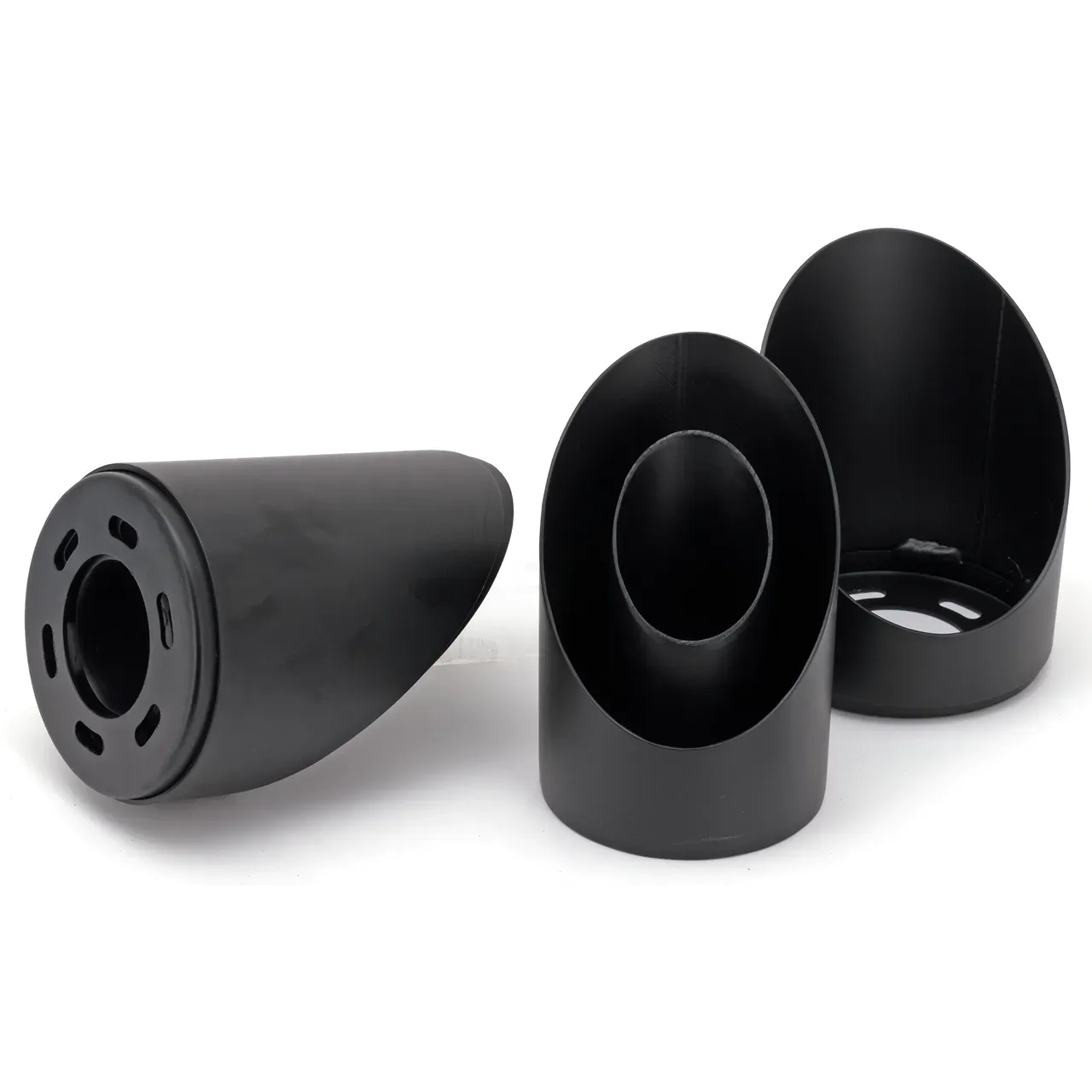 MCJ End Caps Royal 100 Slash Cut Black