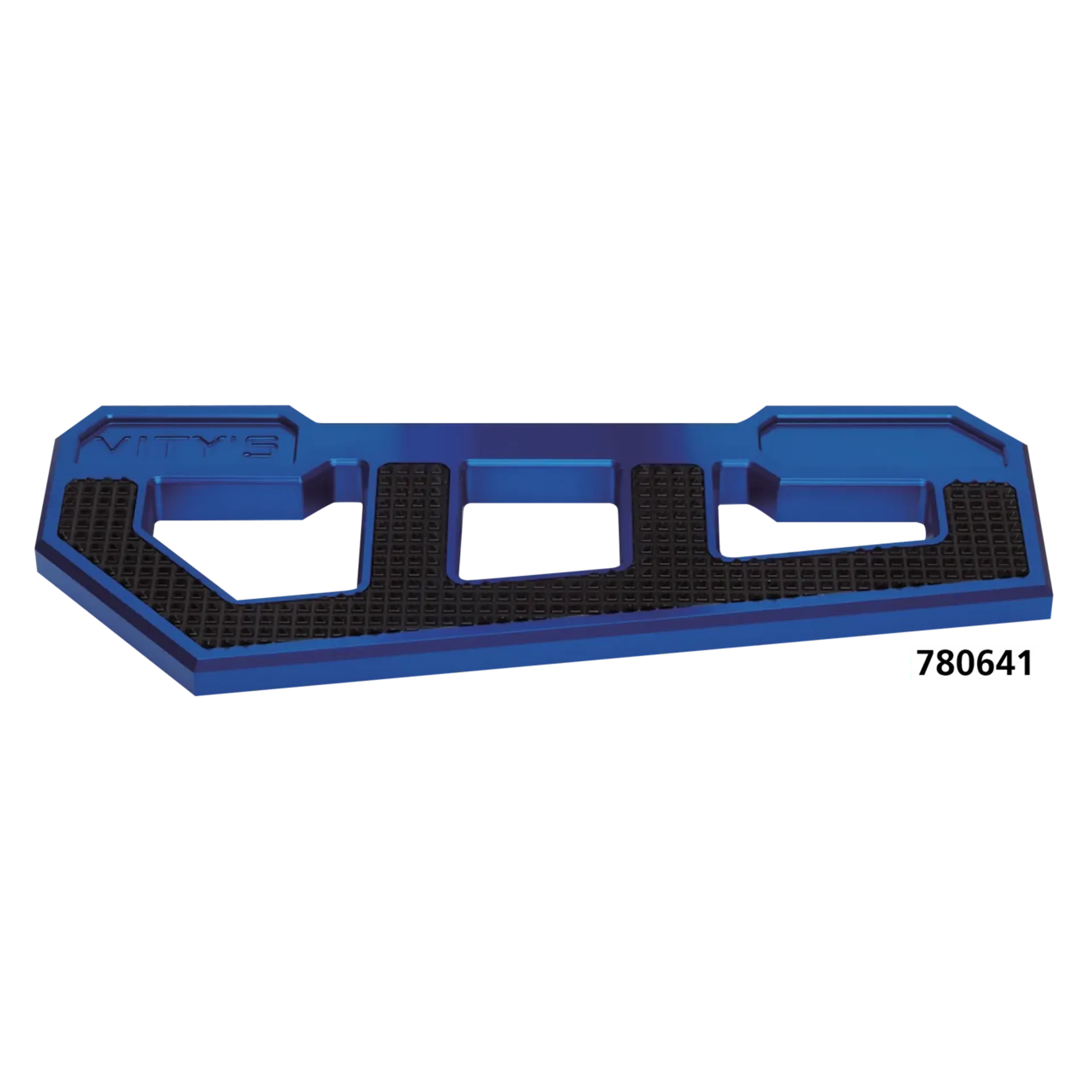 RACING FLOORBOARDS BLUE W/ DIAMOND BLACK