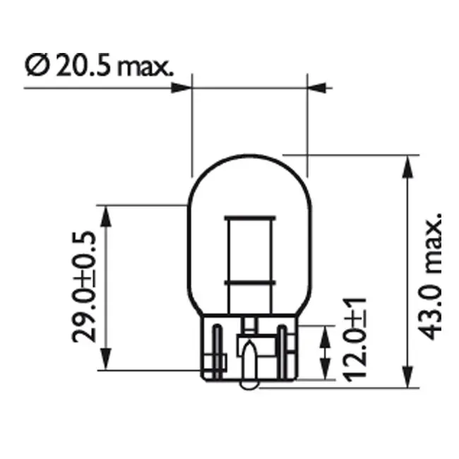 Philips light bulb WY21W - Afbeelding 3