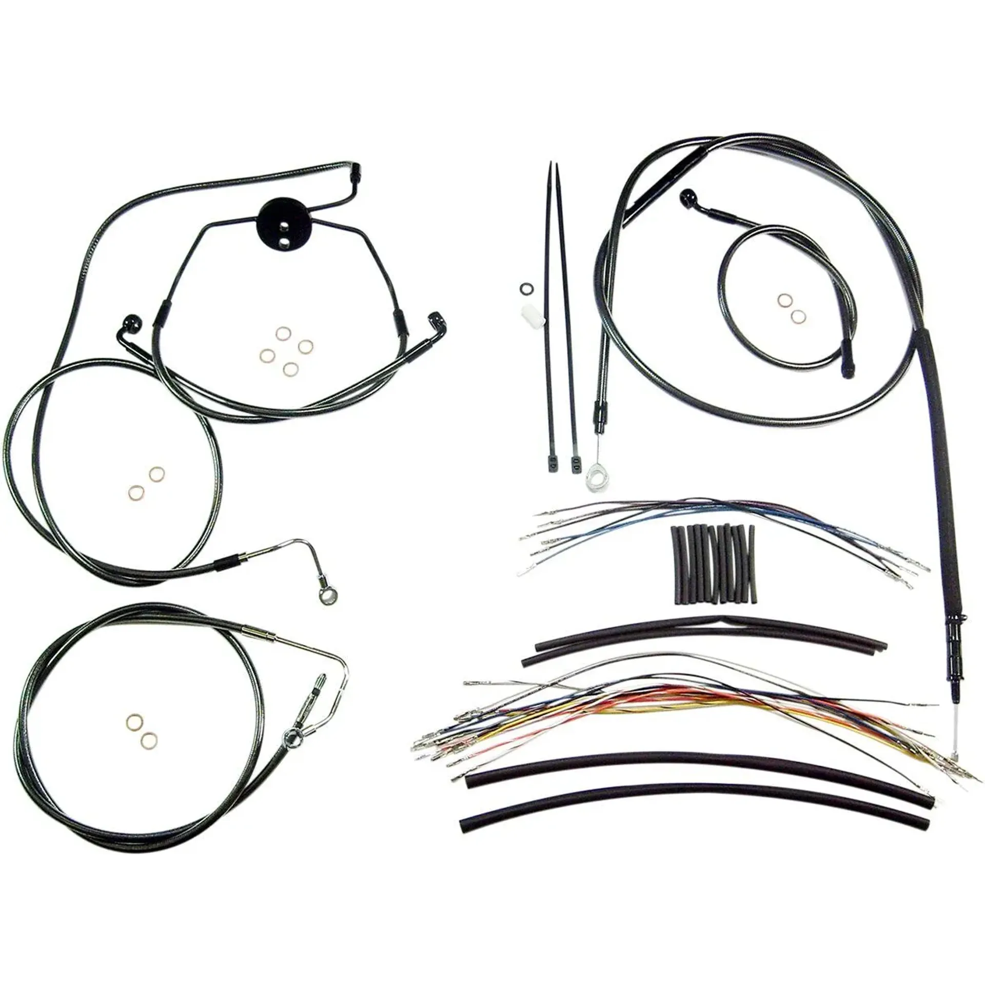 Control Cable Kit Touring Chrome Black