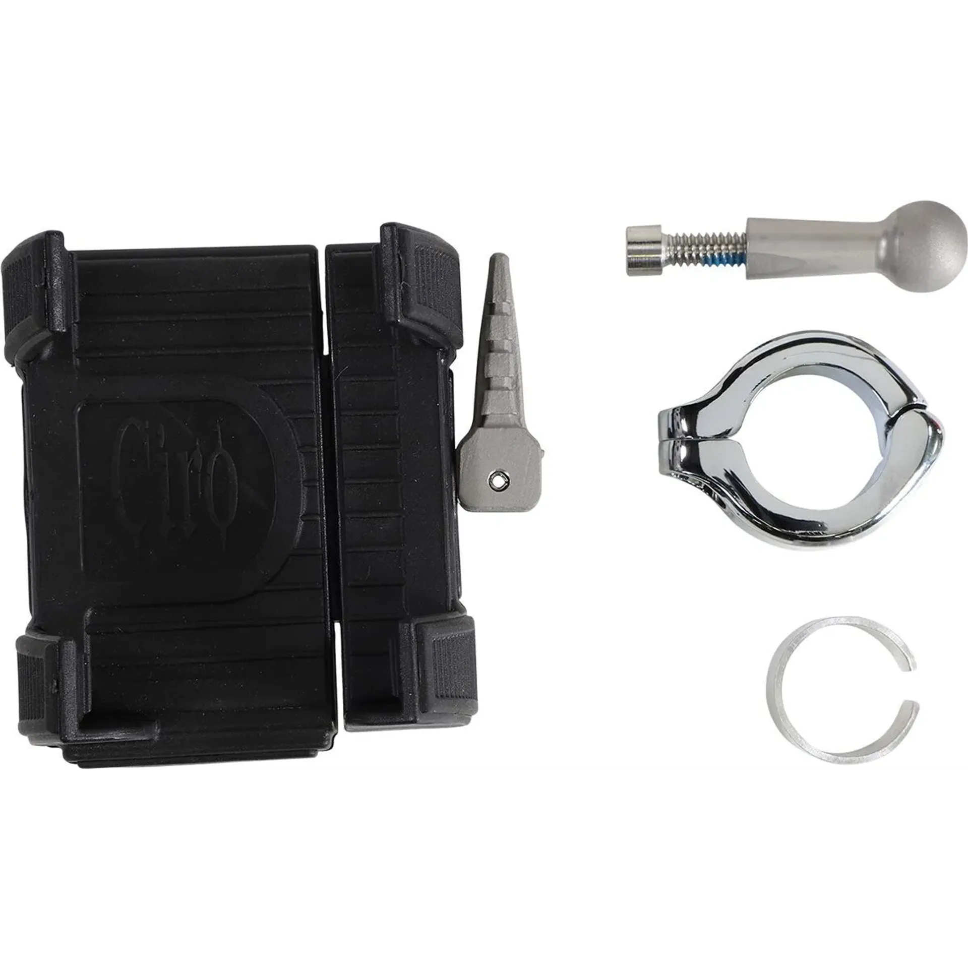 Smartphone/Gps Holder With Bar Mount Chrome
