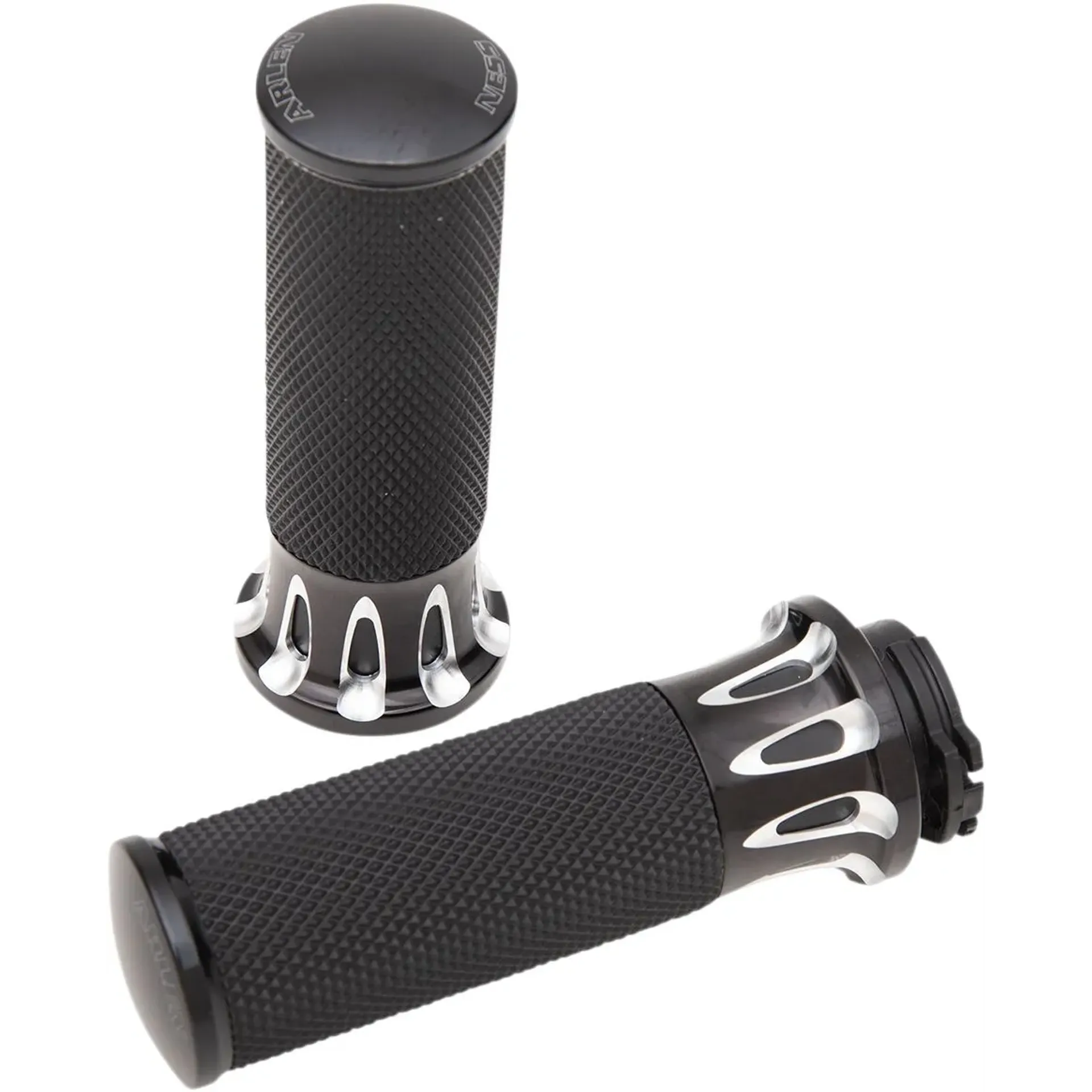 Grips Deep Cut Fusion Throttle By Cable Black