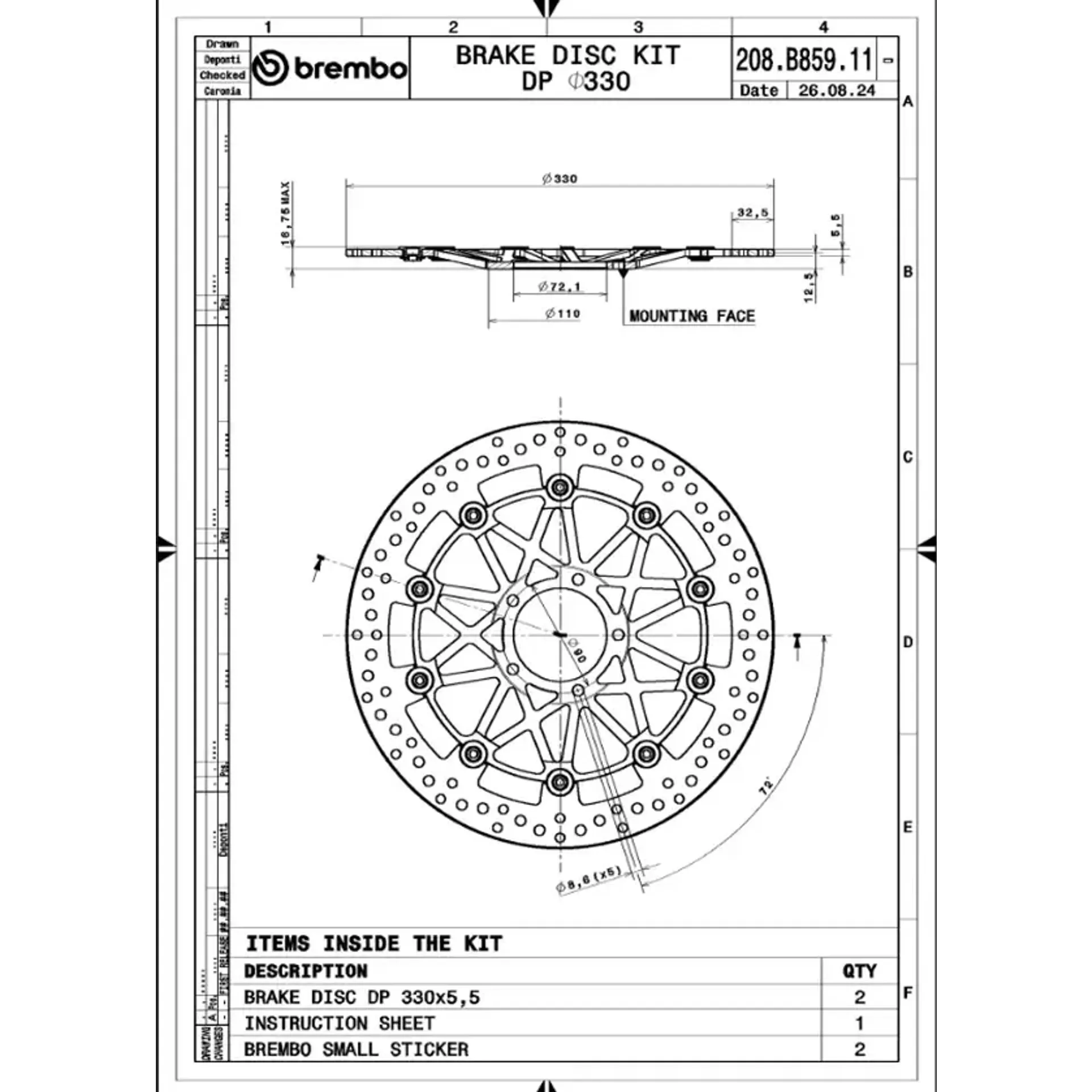 Brake discs supersport