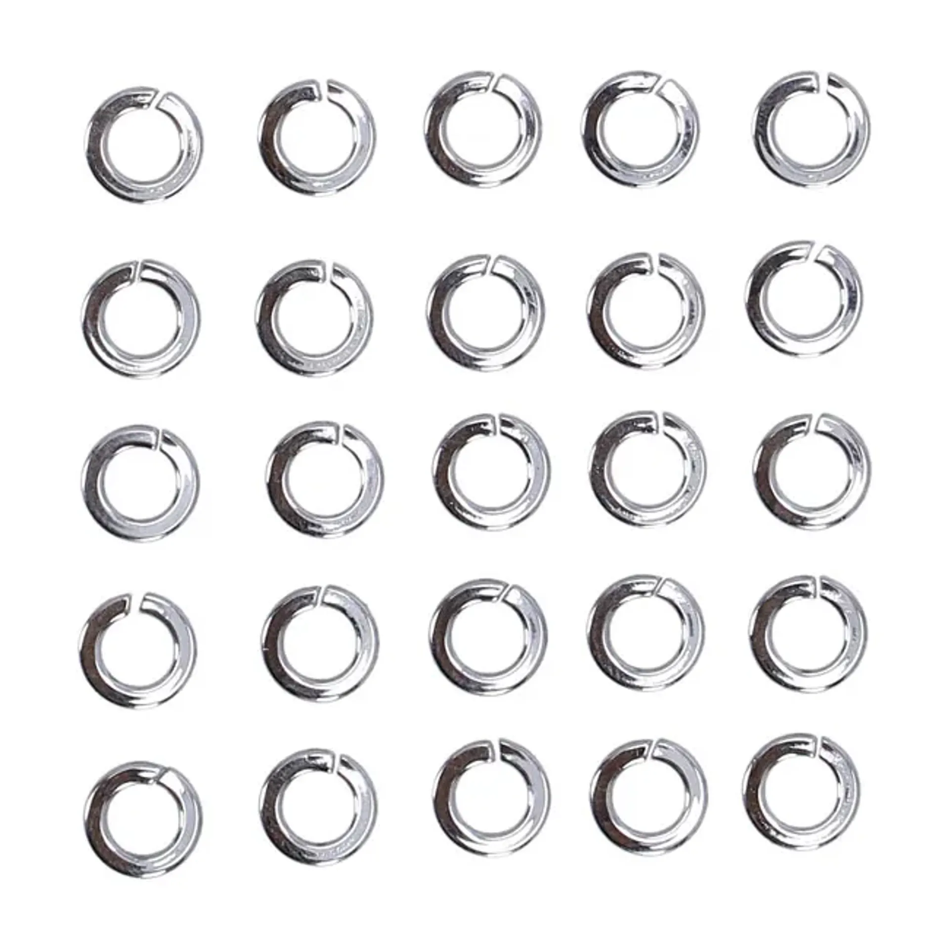 Chrome lockwasher, 1/4 inch - 25 pack