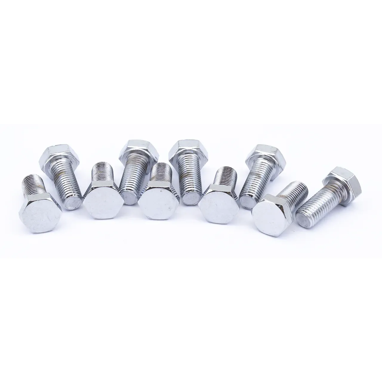10pck Chrome hex screws 5/16-24x3/4