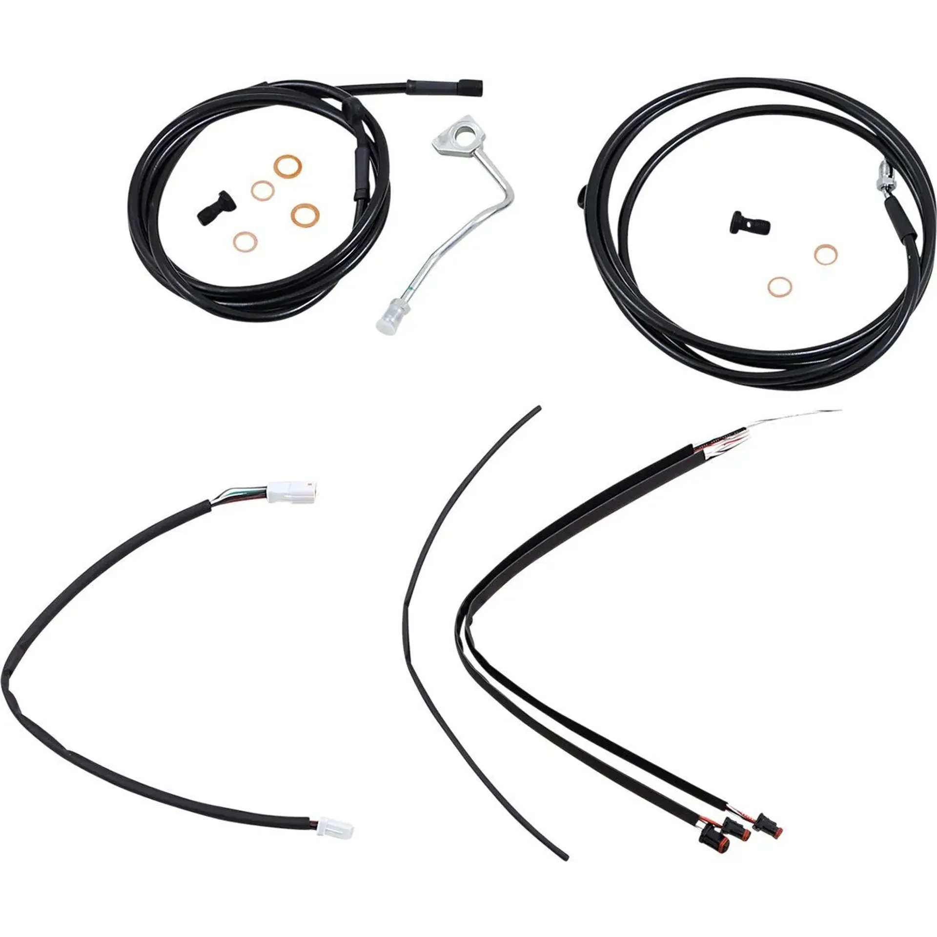 Cable Kit 18″ Black Vinyl Stainless Steel Handlebar W/Abs