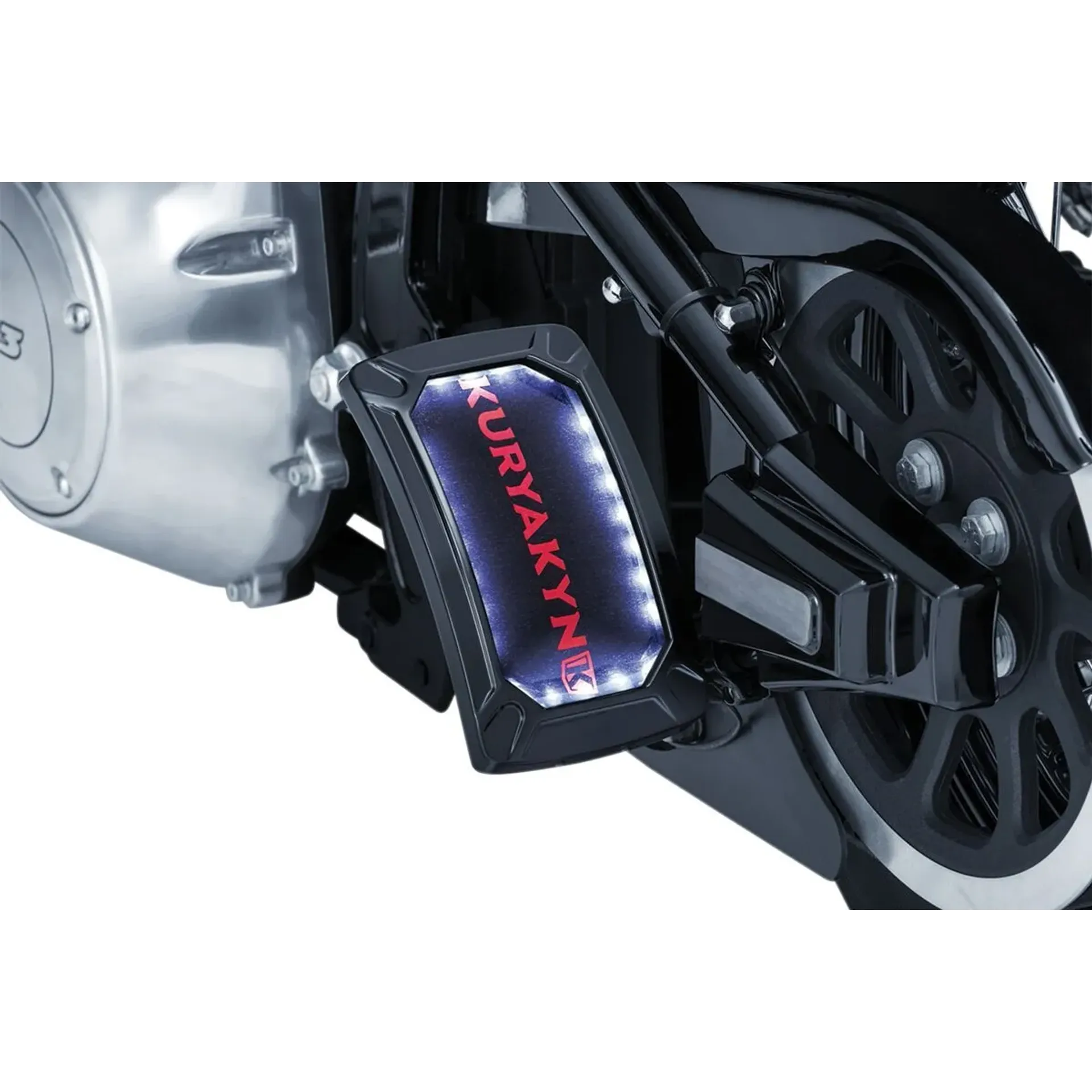 License Plate Holdedr Nova Curved Side Mount Vertical Black