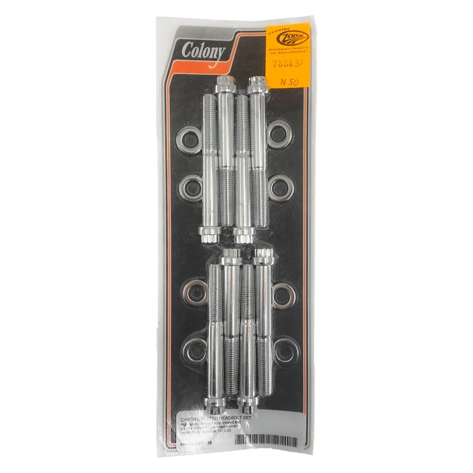 Chrome 12-Point Headbolt Kit XL73-85 - Afbeelding 2