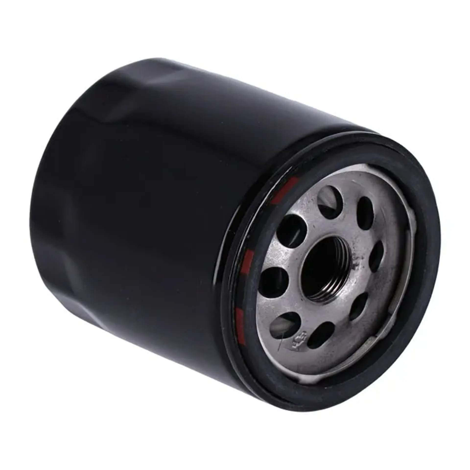 S&S, spin-on oil filter. Black