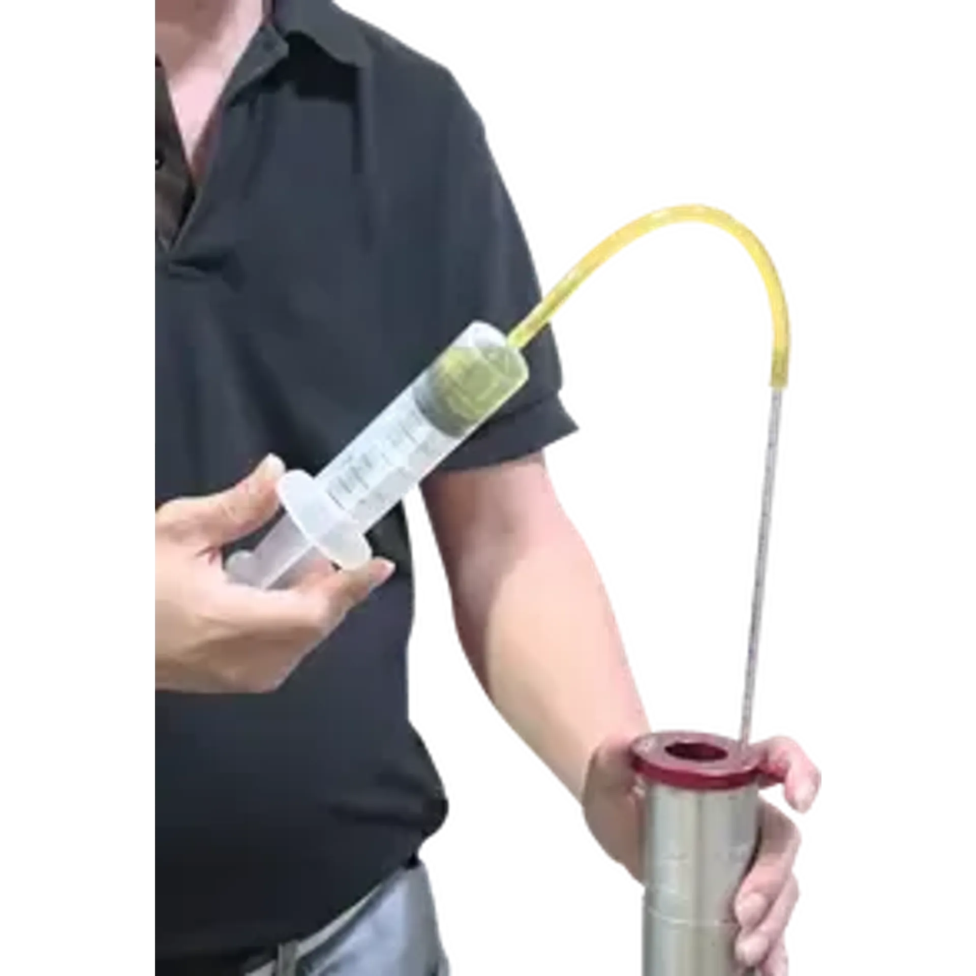 Fork oil level gauge
