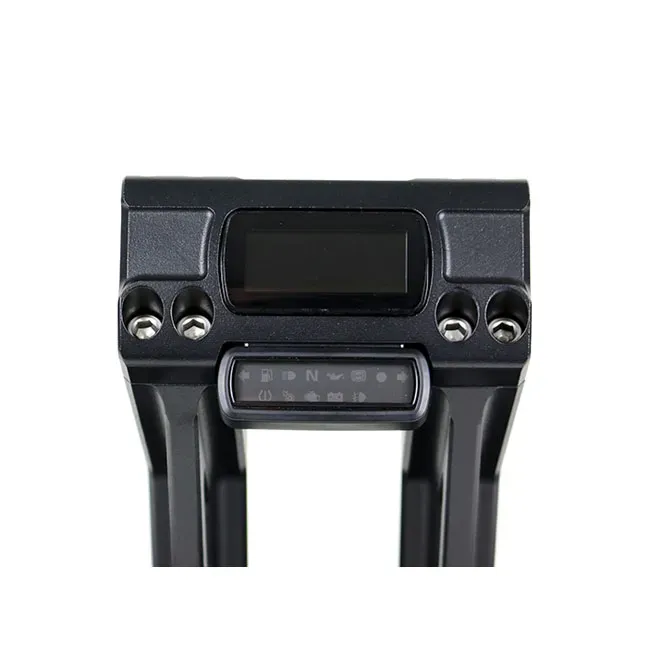 Kodlin, Fastback risers for OEM digital speedo. 10". Black - Afbeelding 2