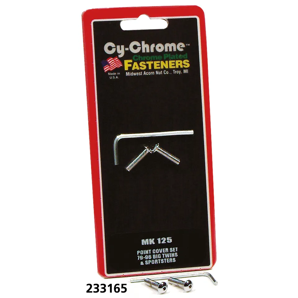 Chrome SHCS button head screws point cvr
