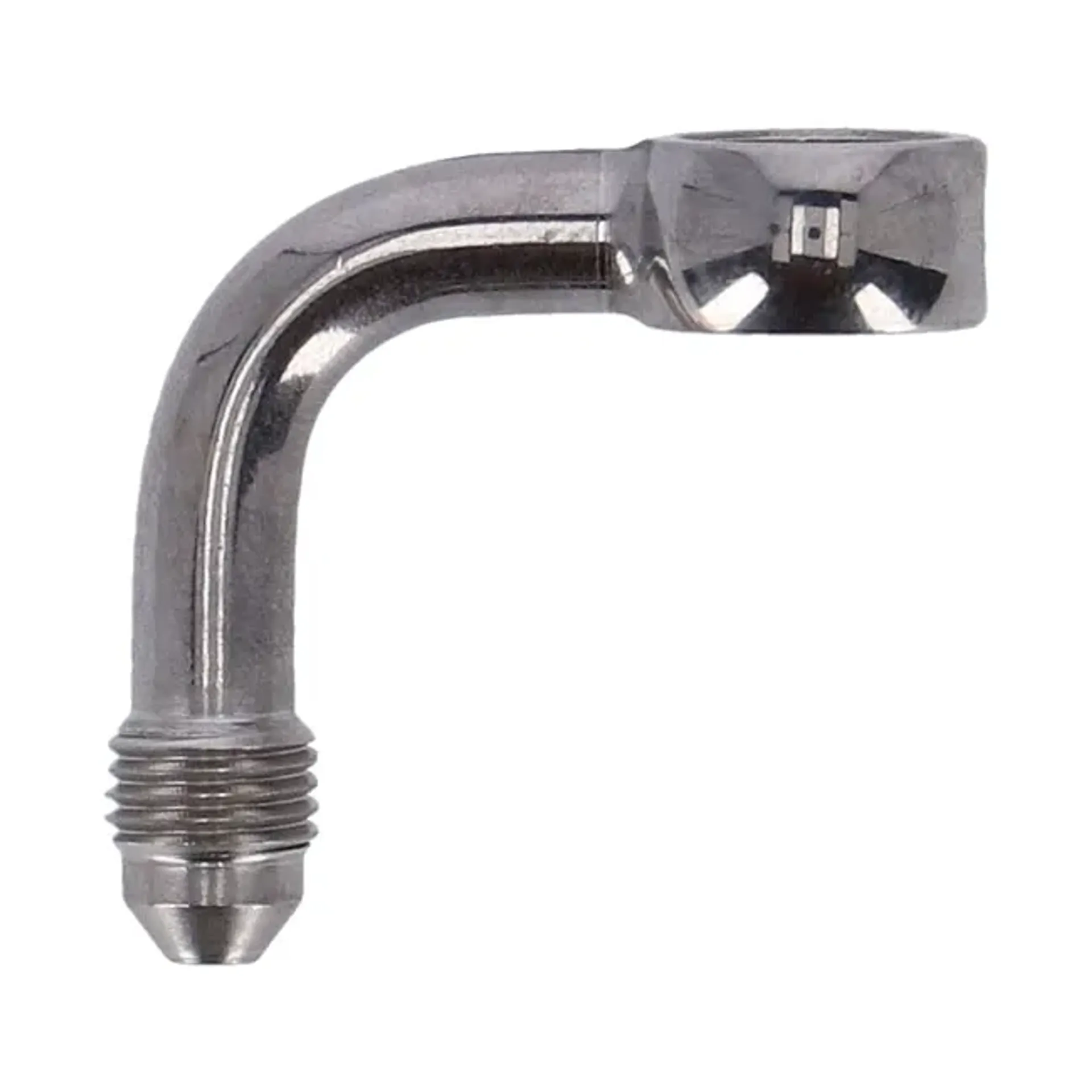 Goodridge, Slimline banjo fitting 7/16", 90 degrees. SS