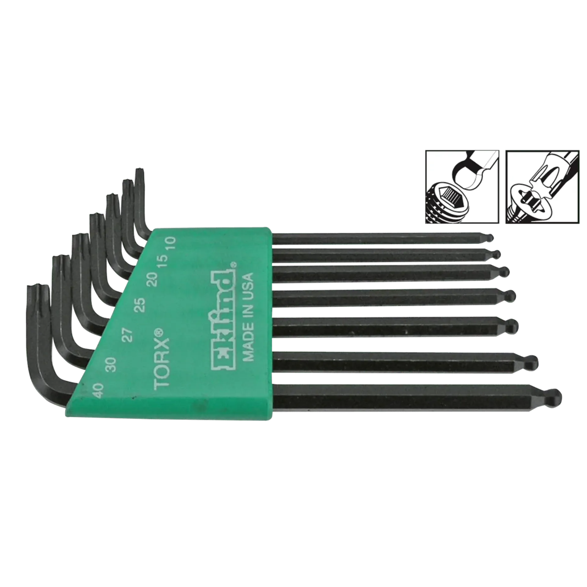 Eklind 7 pc Ball end Torx set