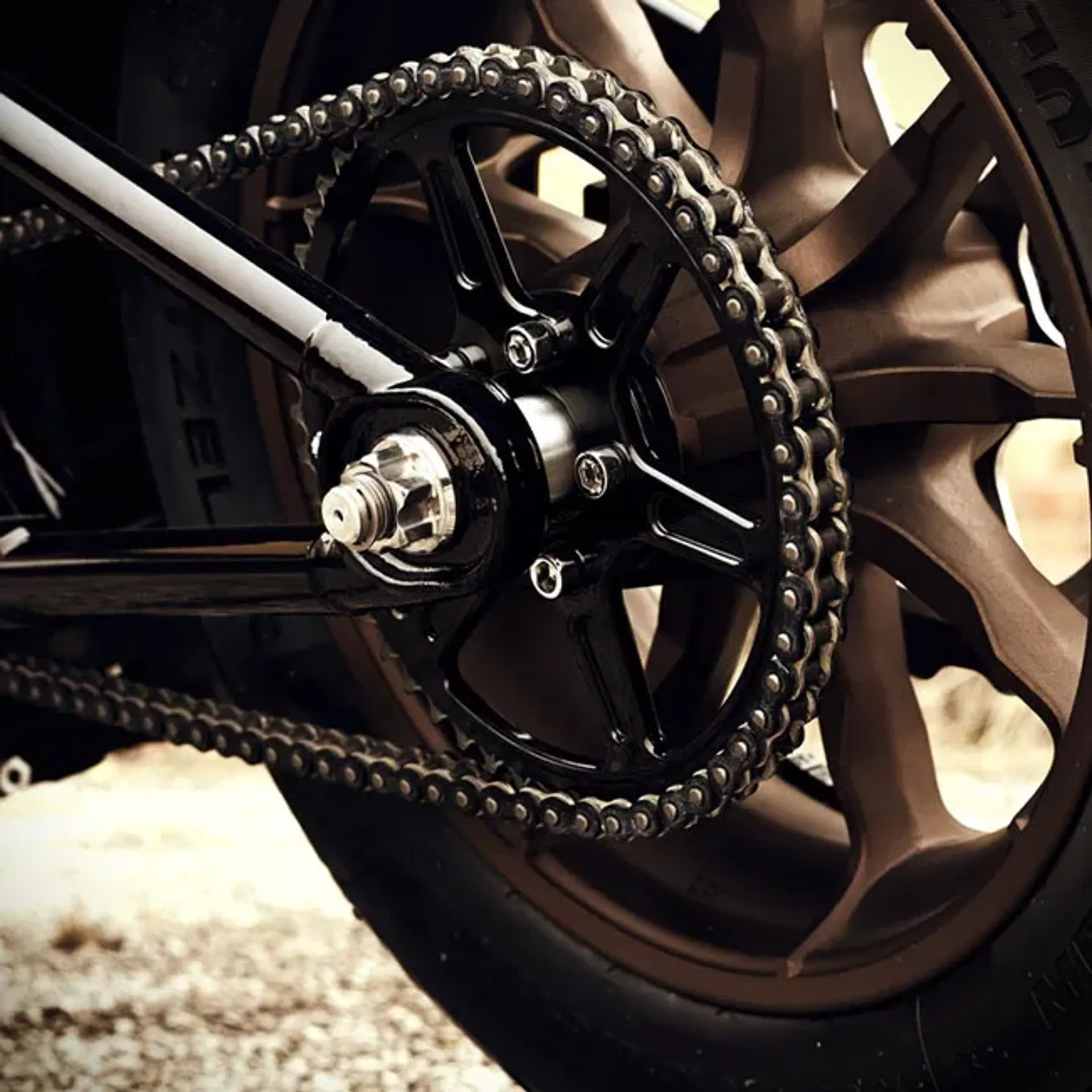 Bare Knuckle Performance, stainless axle kit. Rear wheel