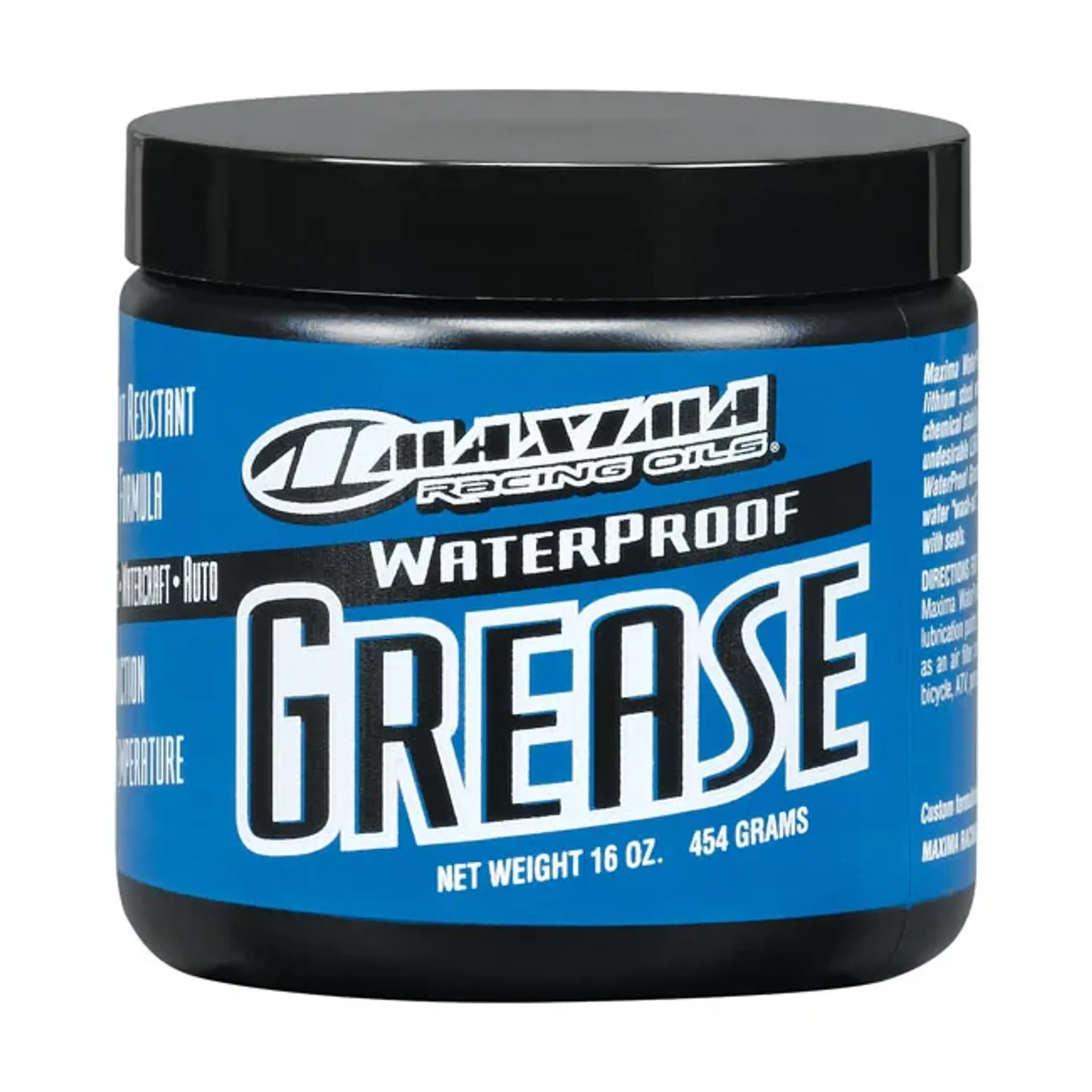 Maxima Racing Oils, waterproof lithium grease. High temp
