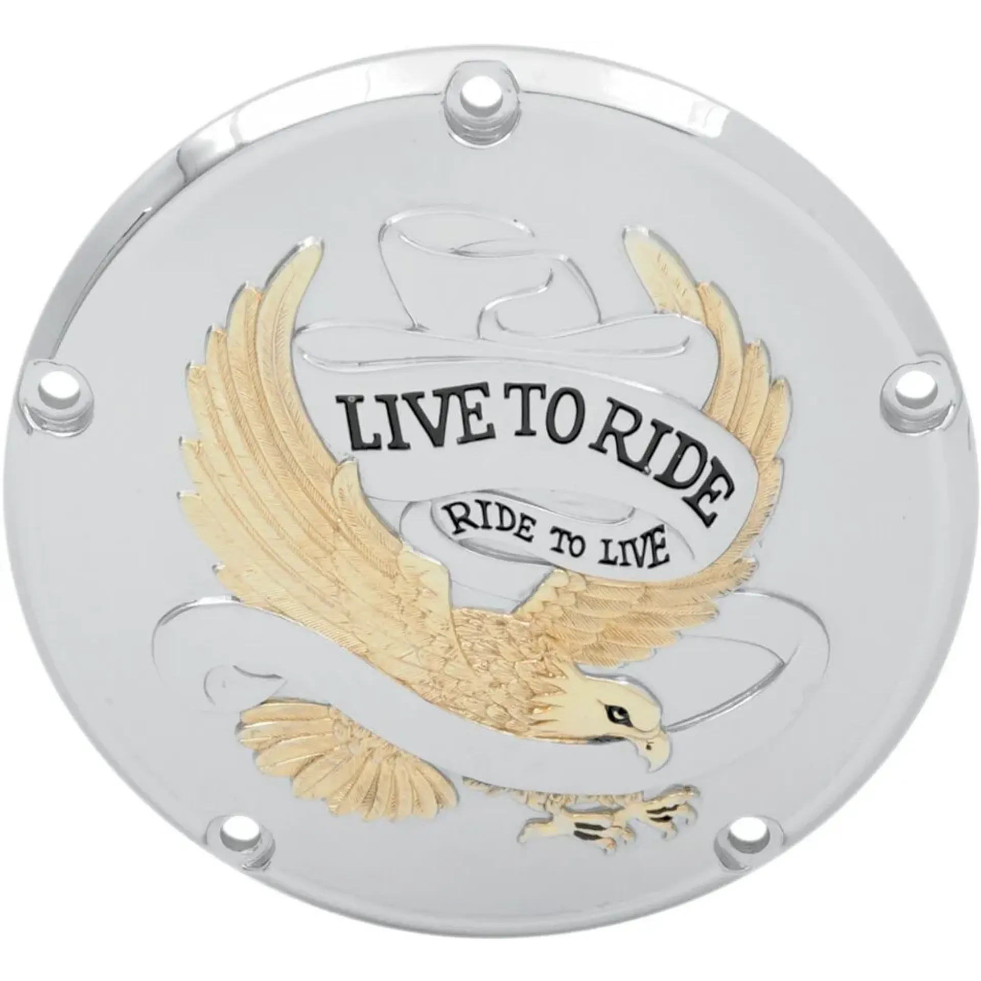 Live To Ride Derby Cover Gold 5-Hole