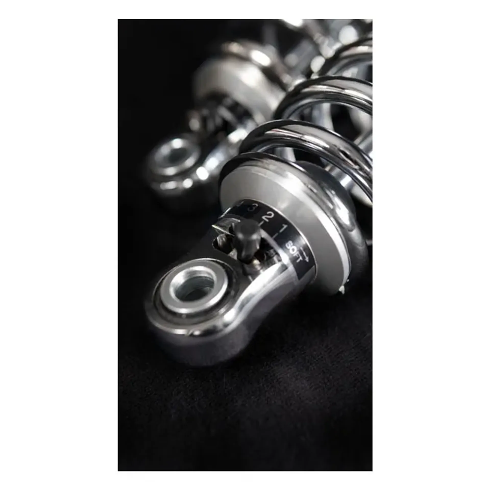 *2 WEEKS EXTRA TRANSIT TIME* Bitubo, WME dual shock absorber set. Chrome. 331mm
