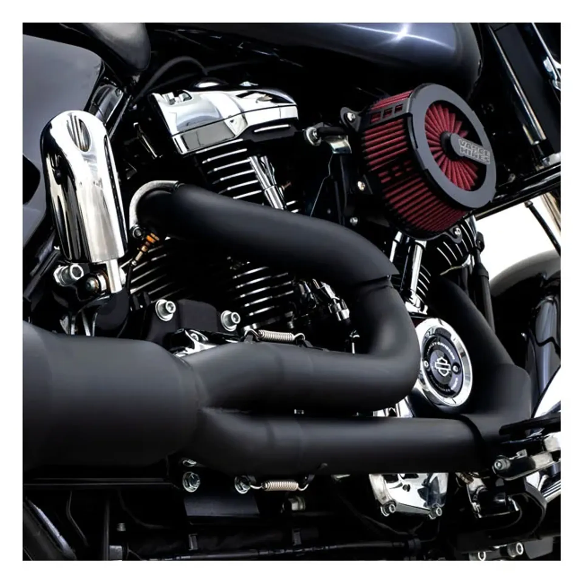 Vance & Hines, Hi-outpuy RR heat shield kit. black
