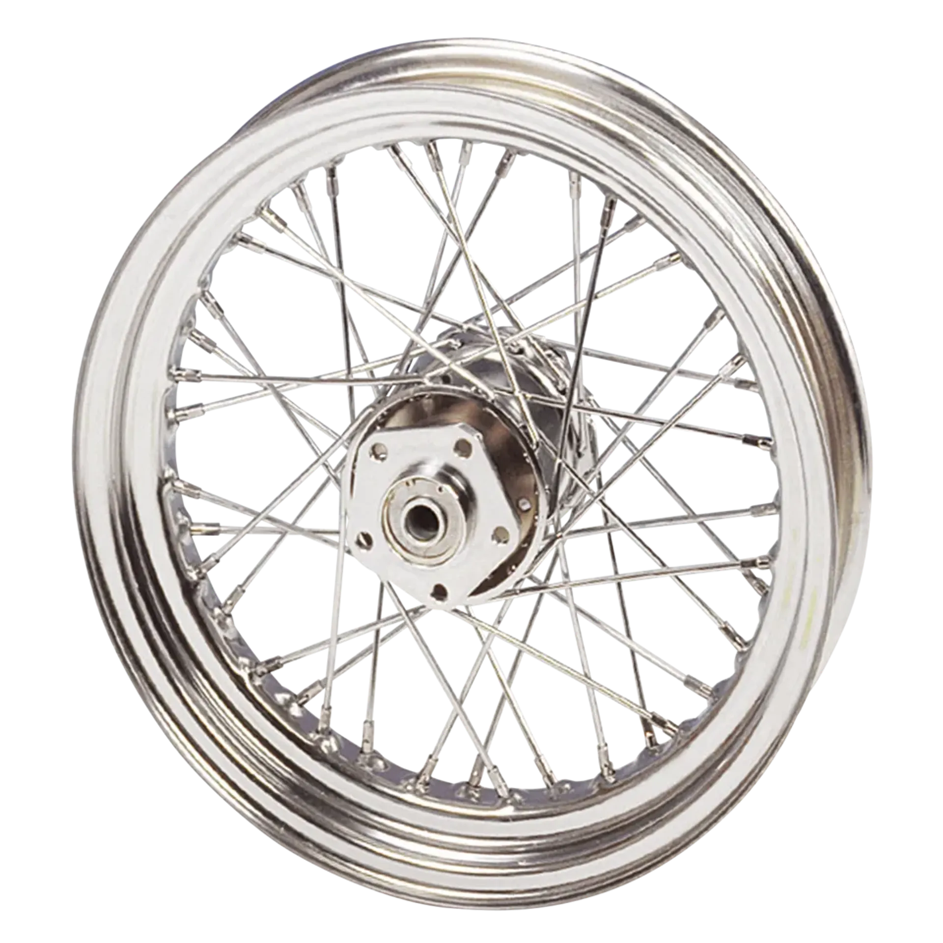 Cplt wheel 21″ steel hub 5/16 Stainl.spk