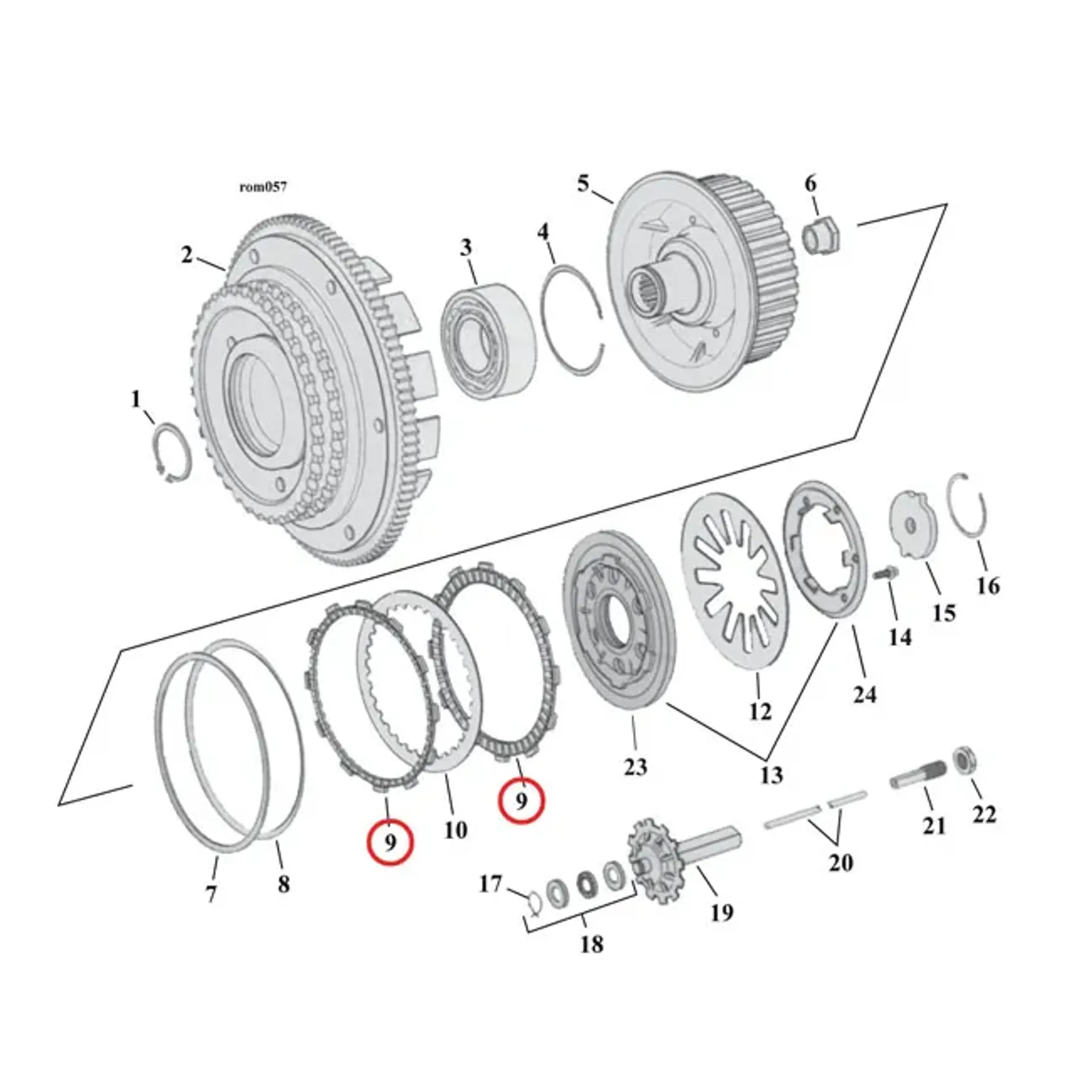 Alto, 98-17 Aramid clutch plate set. Friction