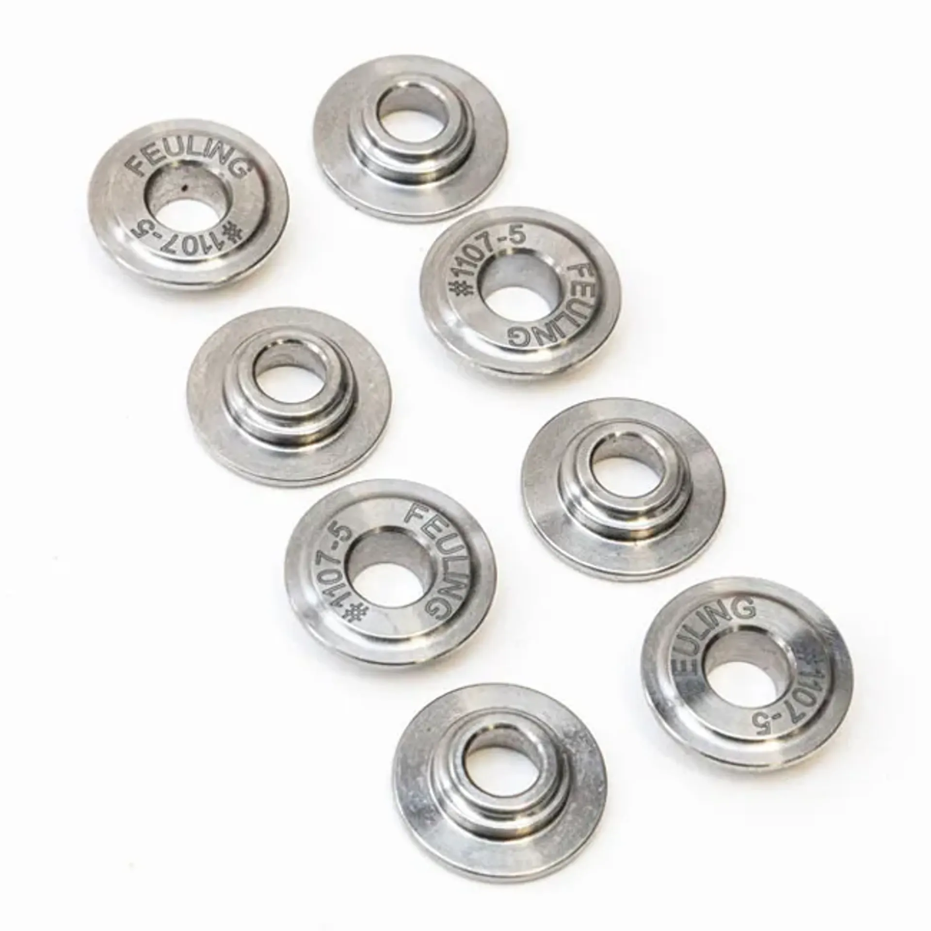 Feuling, M8 titanium top valve spring collar set -0.050"