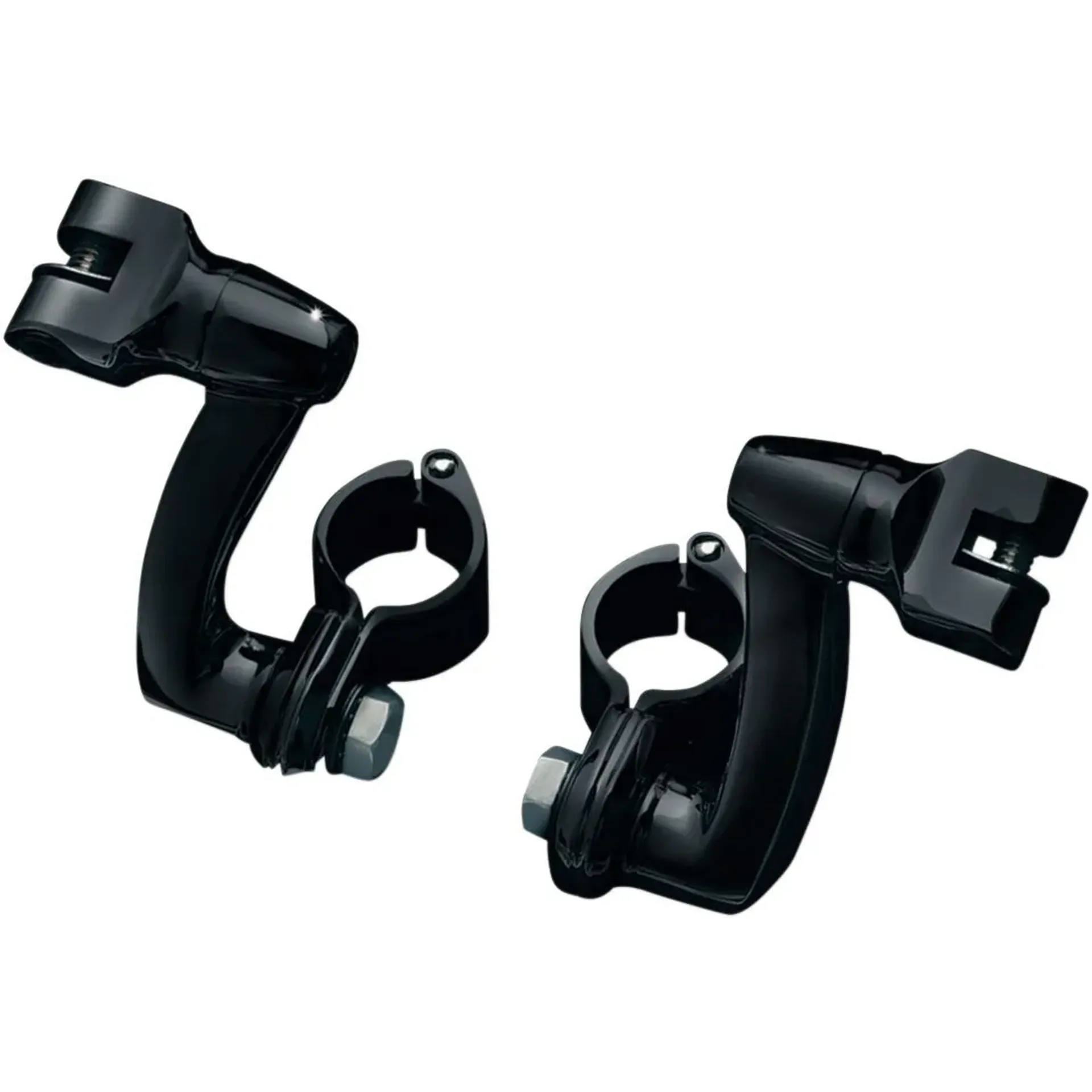 Longhorn Offset Mounts With 1-1/4″ Magnum Quick Clamps Black