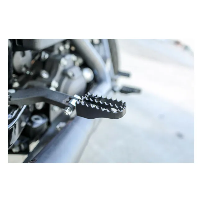 Burly, Mini MX style foot pegs. Black - Afbeelding 5