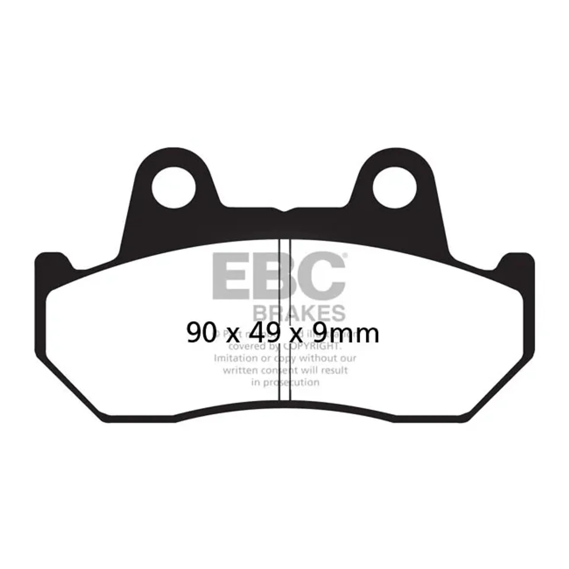 EBC organic brake pads