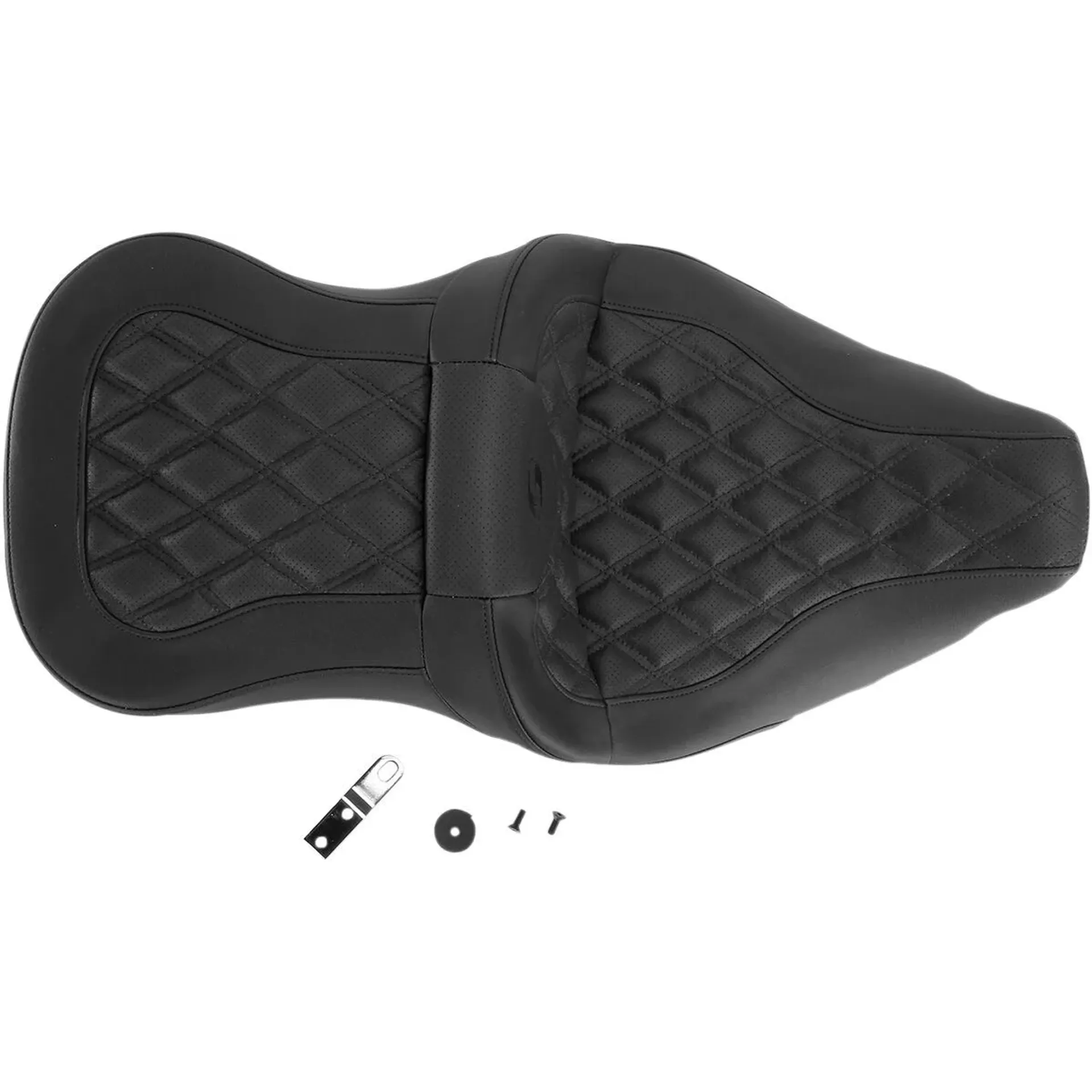 2-Up Seat Road Sofa Ls Front|Rear Leather|SaddleGel™ Plain Black