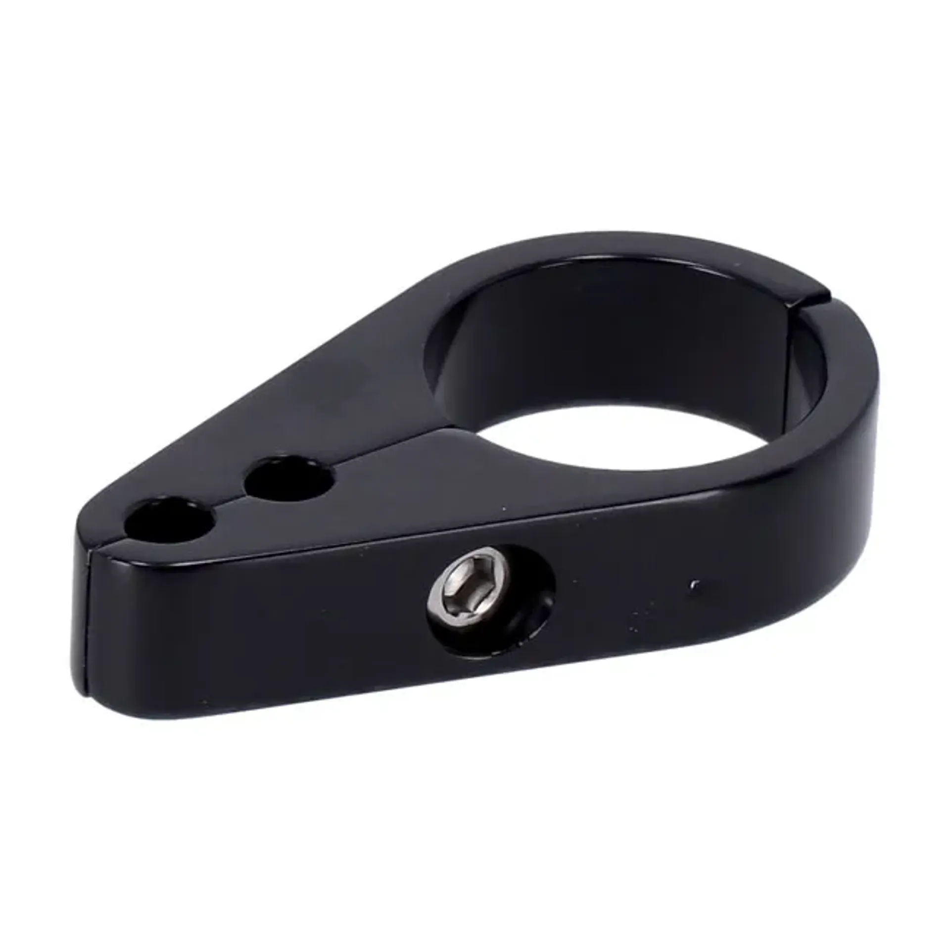 2-piece frame cable clamp. Throttle/Idle. Black