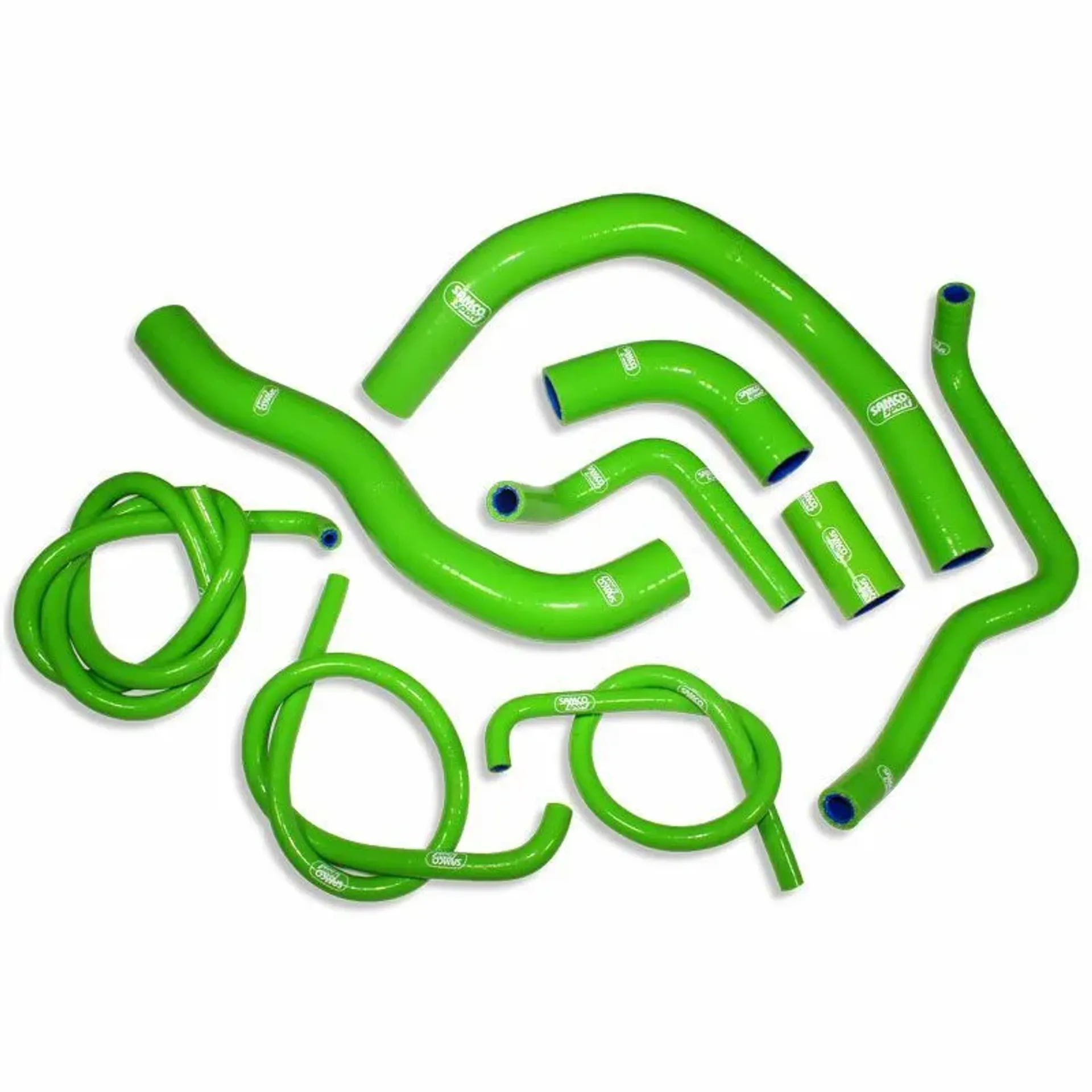 Green Radiator Patch Radiator Hose Kit Silicone Green - Downtown American Motorcycles