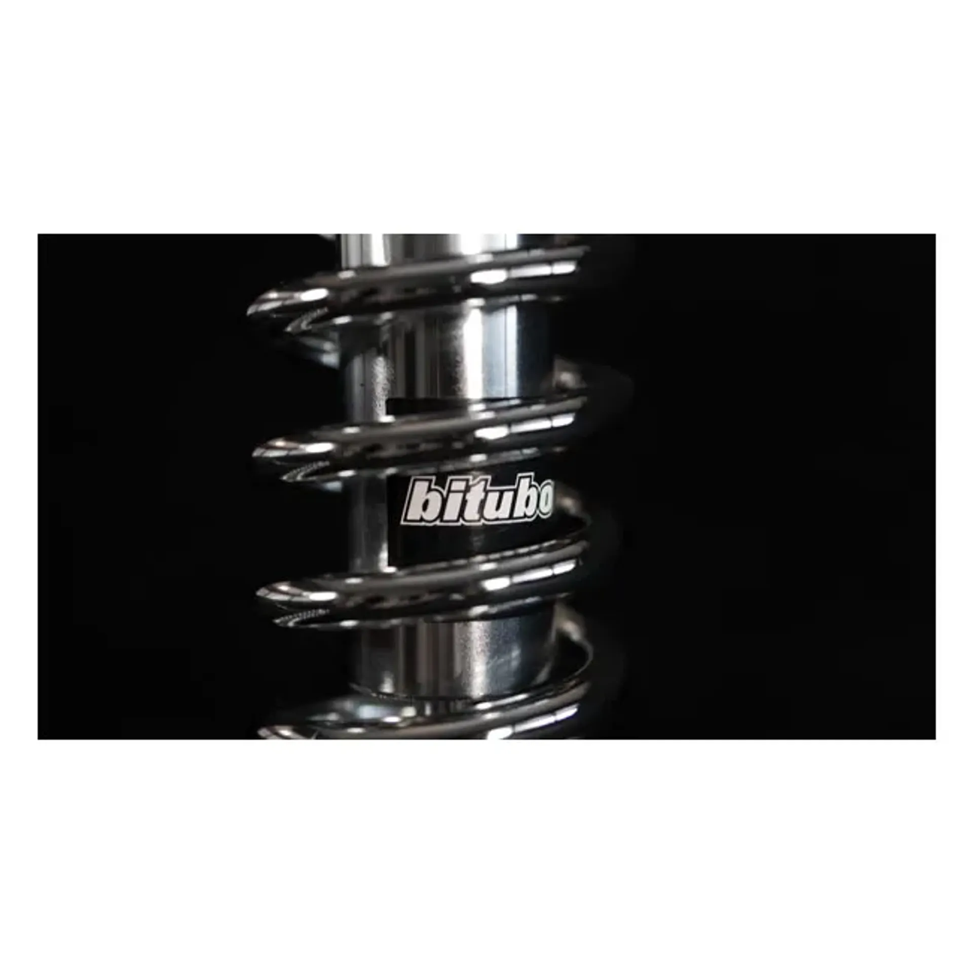 *2 WEEKS EXTRA TRANSIT TIME* Bitubo, WME dual shock absorber set. Chrome. 331mm